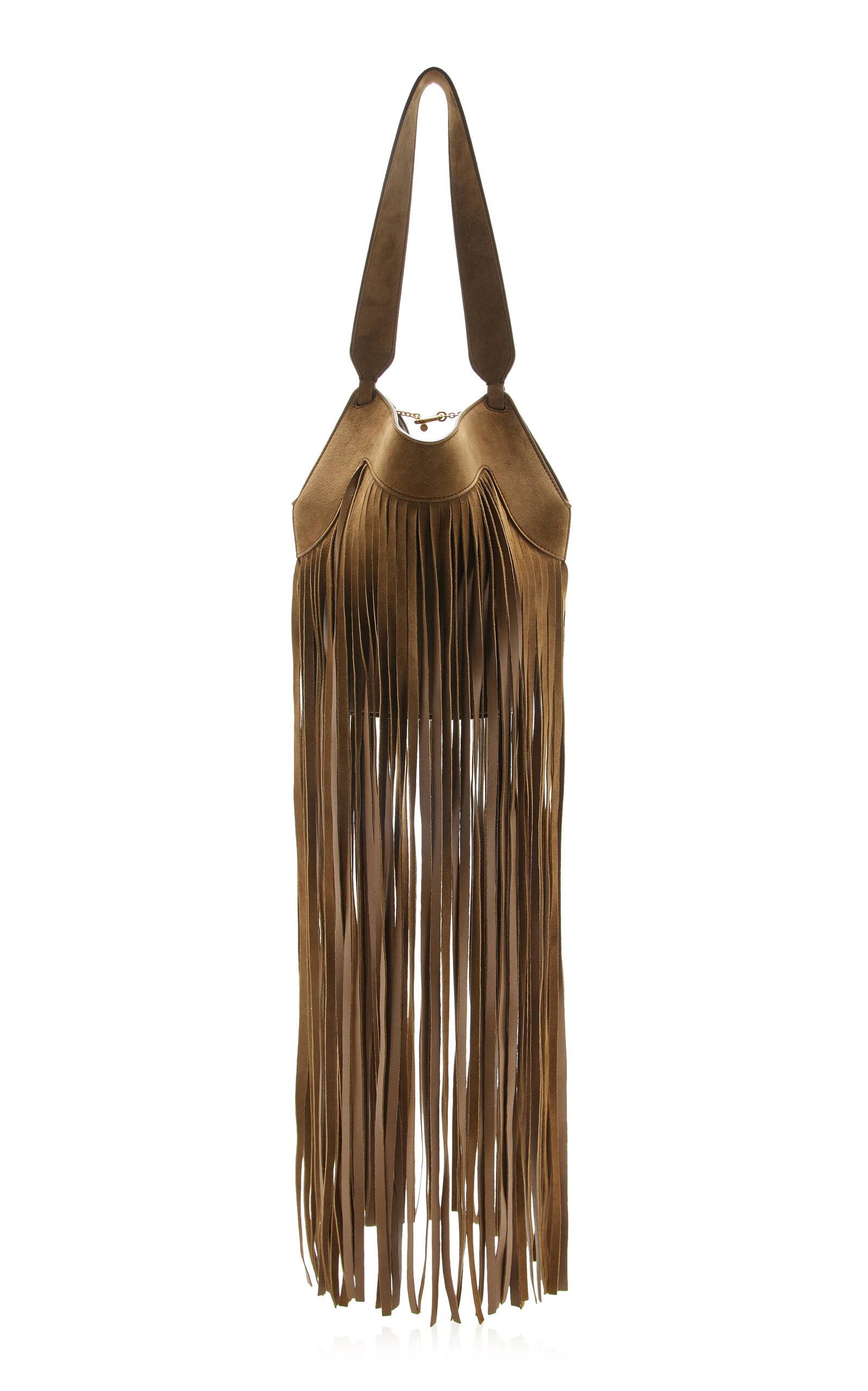 Khaite Lotus Nano Fringed Suede Tote Bag - Moda Operandi