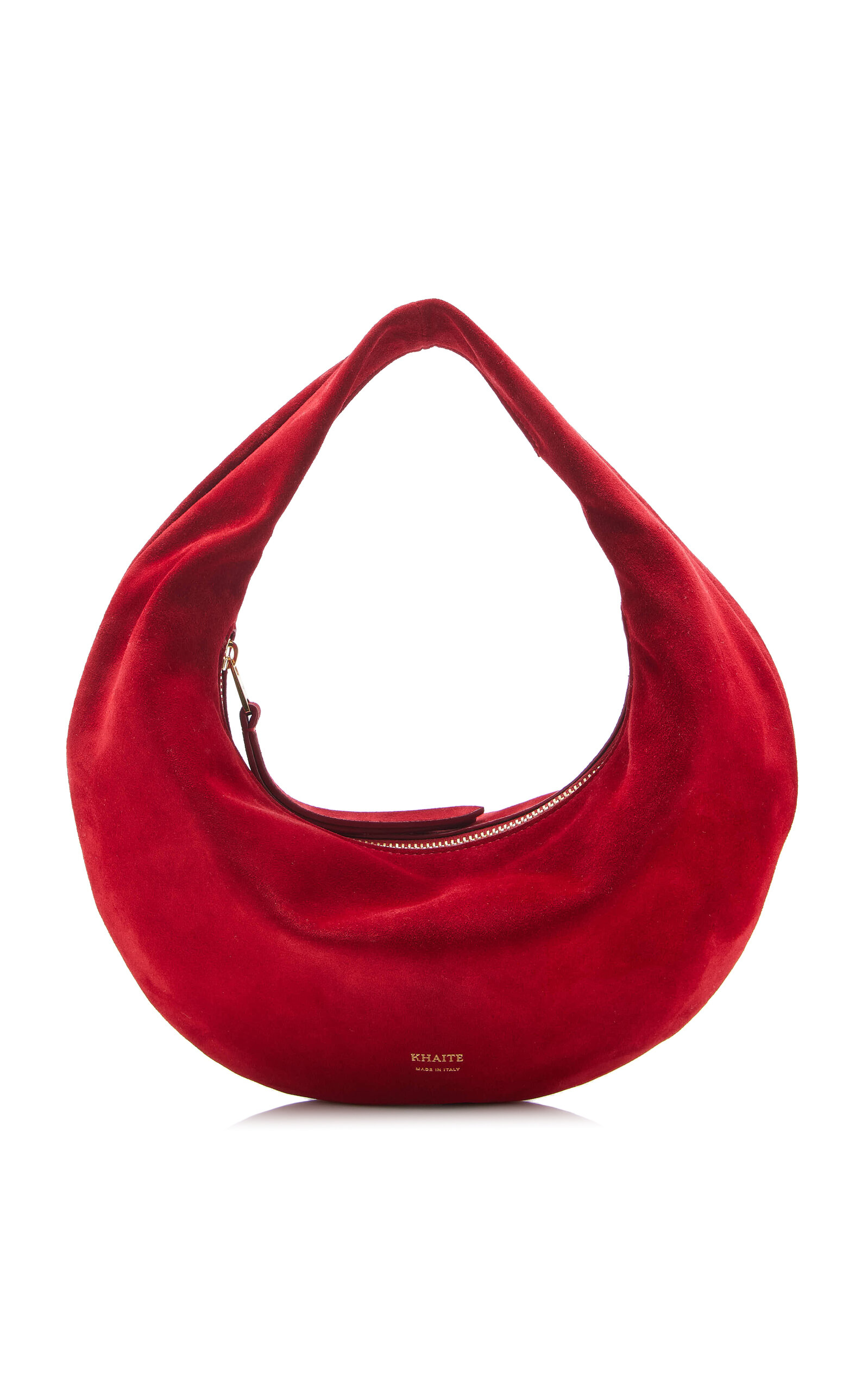 Khaite Olivia Suede Mini Hobo Bag - Moda Operandi