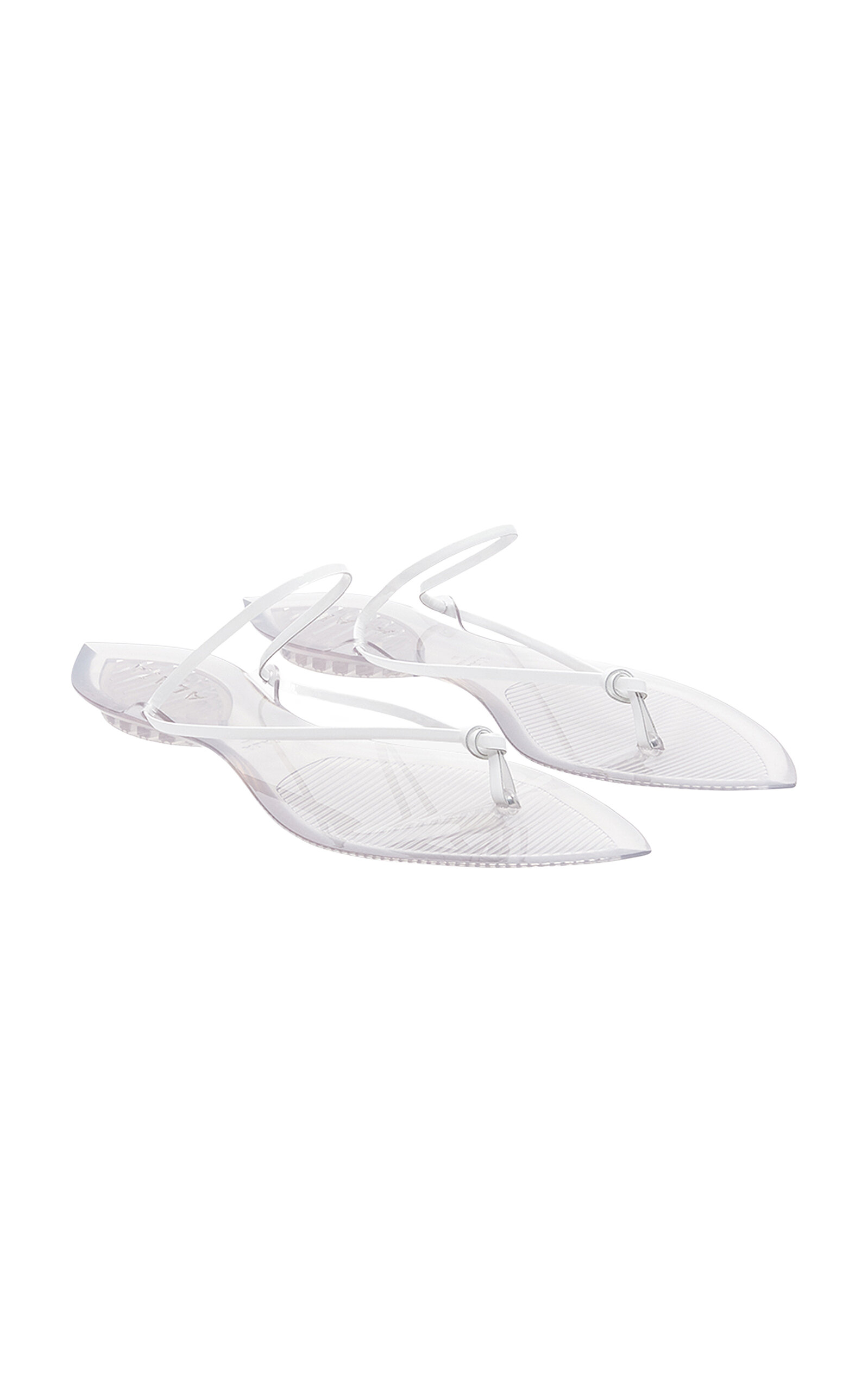 ALAÏA Invisible Thong Leather-Trimmed Sandals | Thumbnail 7 ALAÏA Invisible Thong Leather-Trimmed Sandals | Thumbnail 7