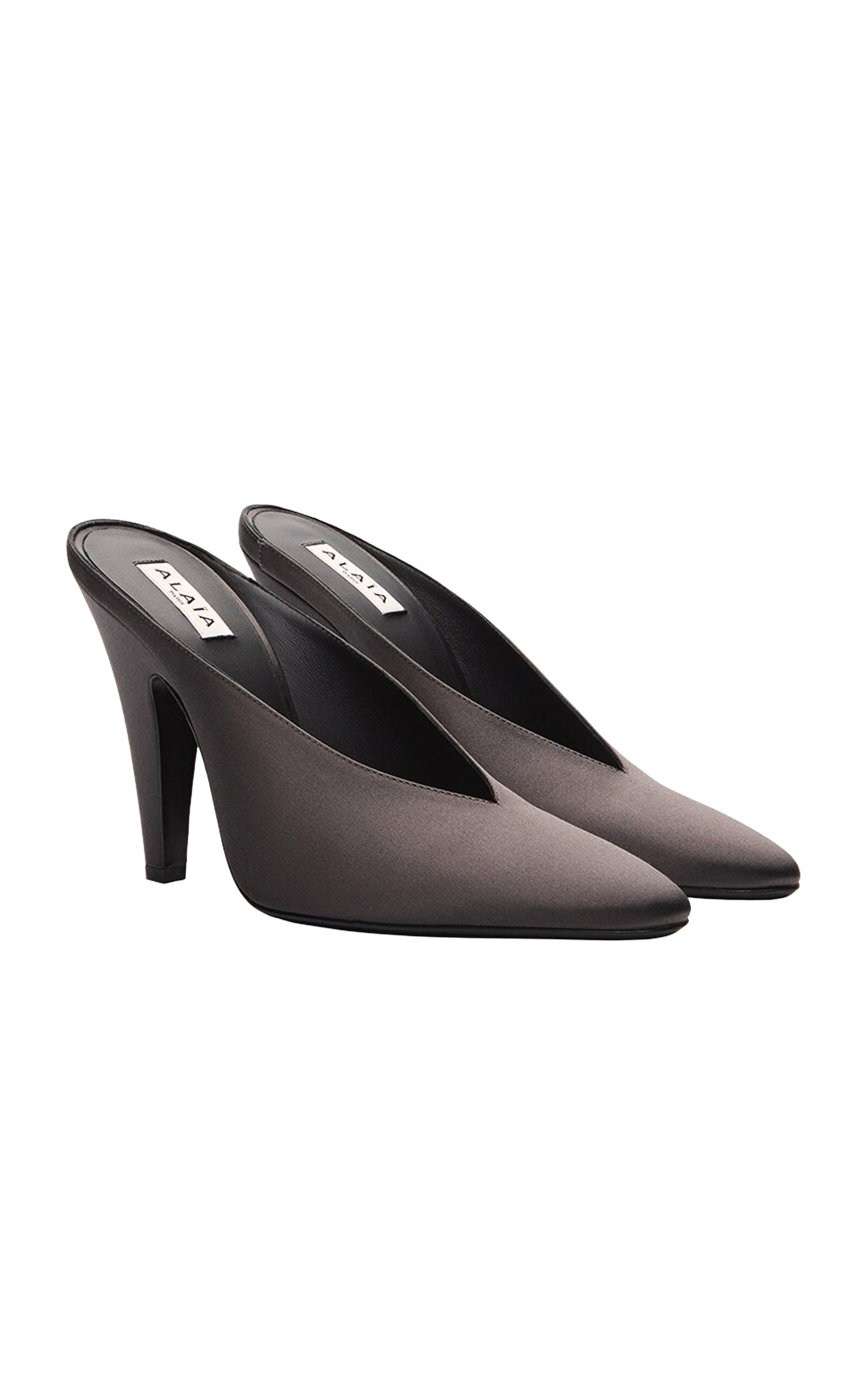 ALAÏA Cone Satin Pumps | Thumbnail 4 ALAÏA Cone Satin Pumps | Thumbnail 4