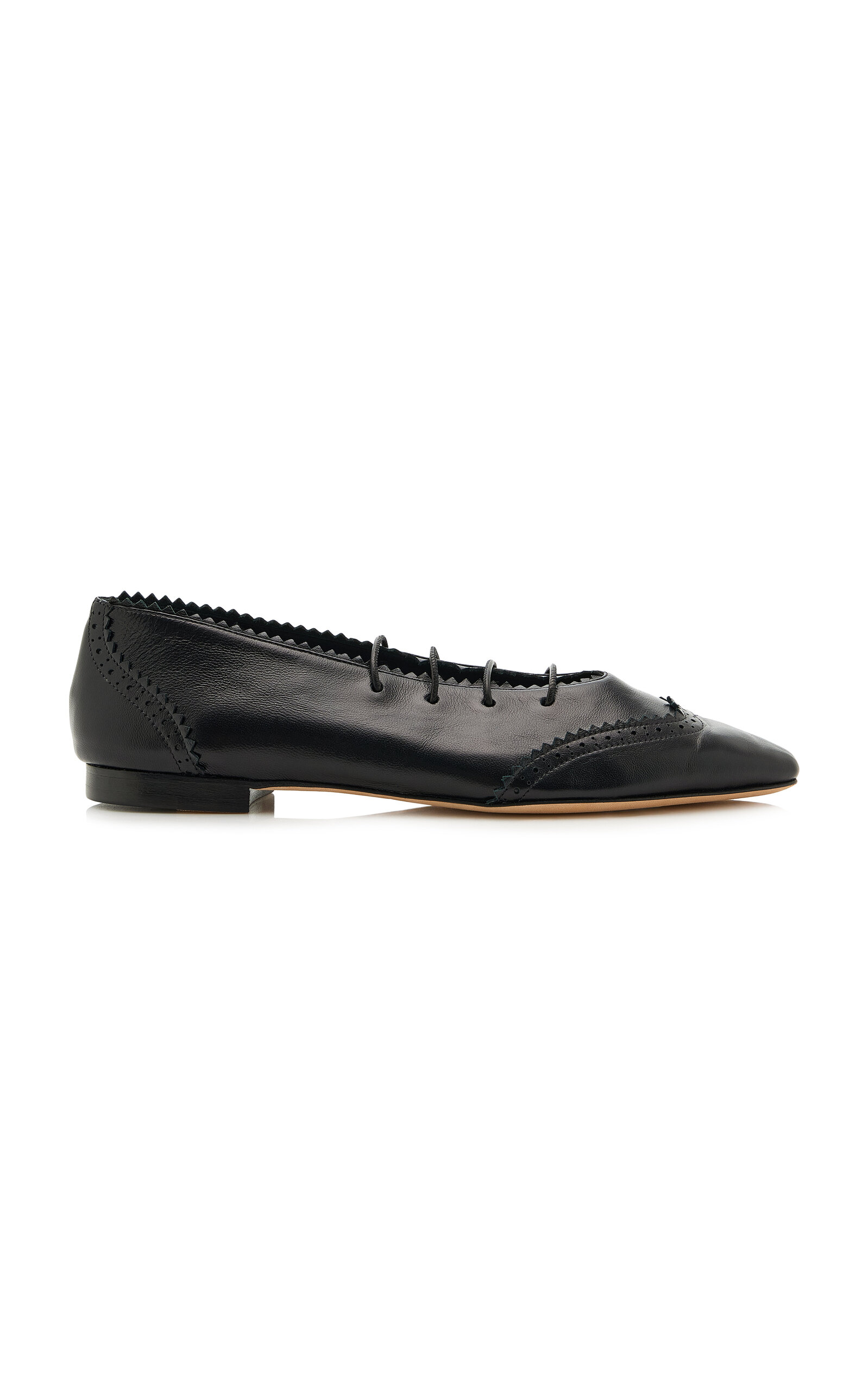 Jimmy Choo Margot Lace-Up Leather Flats | Thumbnail 6