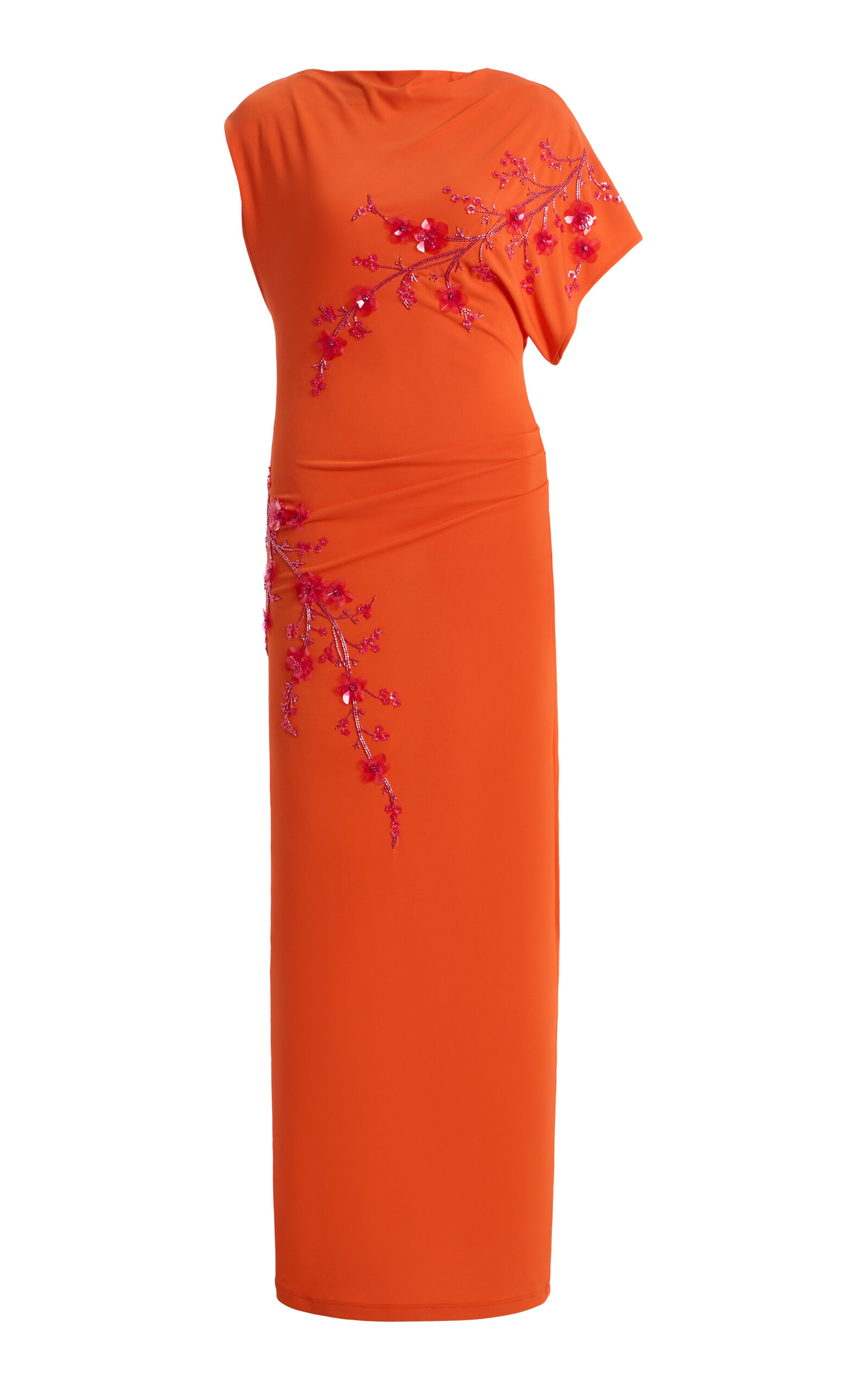DES_PHEMMES Exclusive La Isla Off-The-Shoulder Maxi Dress