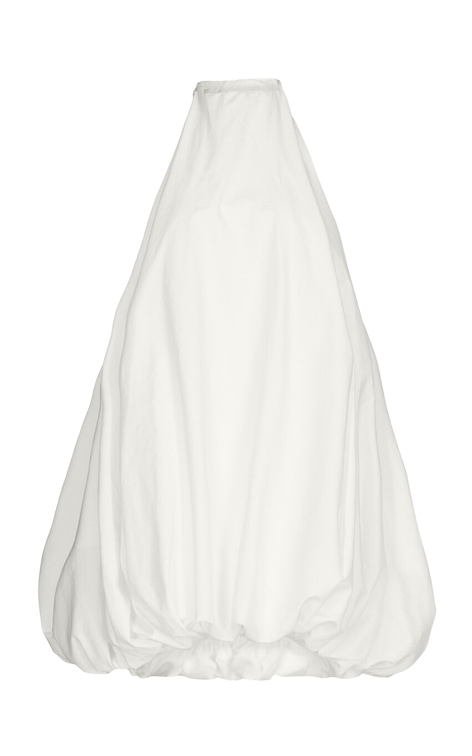 Alaïa Balloon Cotton-poplin Mini Dress In White