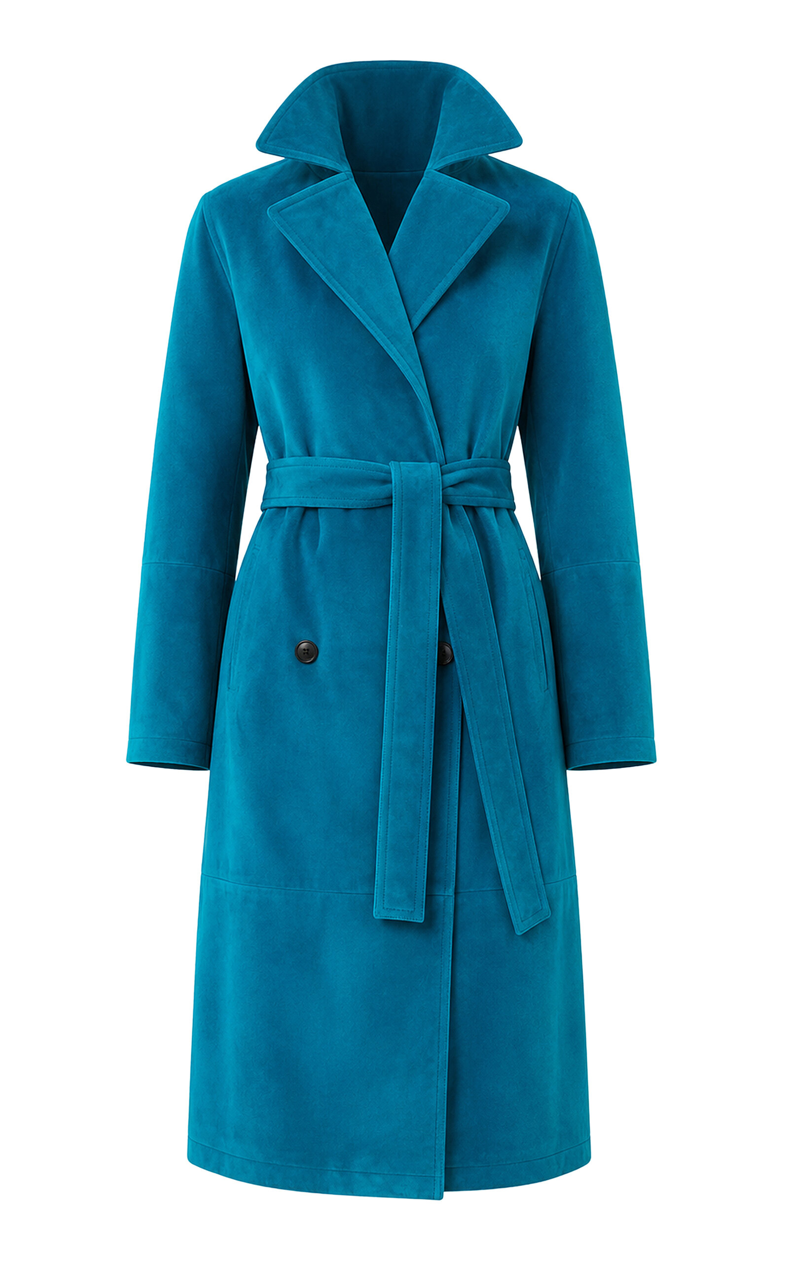 ALAÏA Suede Trench Coat | Thumbnail 5 ALAÏA Suede Trench Coat | Thumbnail 5