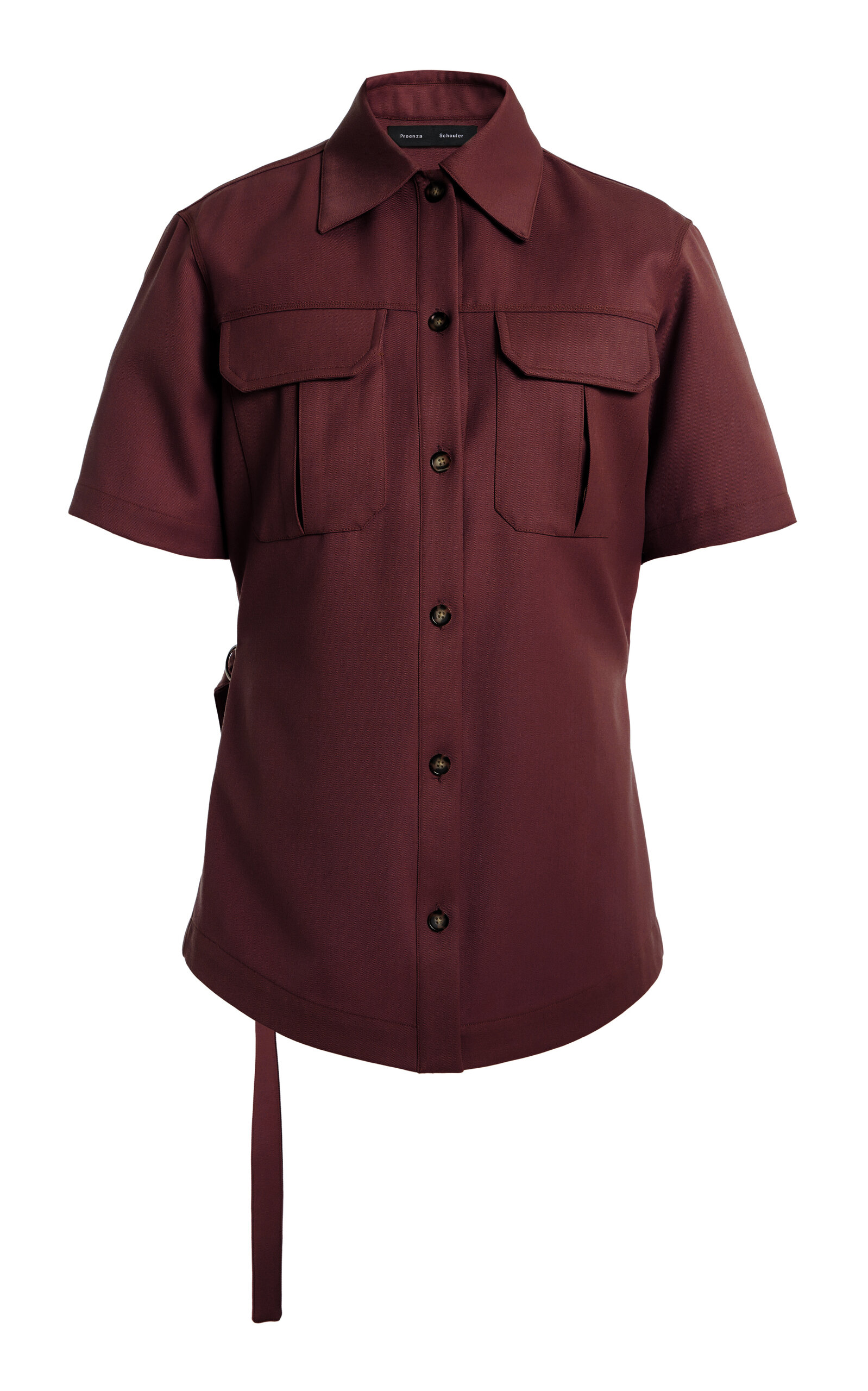 Proenza Schouler Nali Wool Gabardine Top