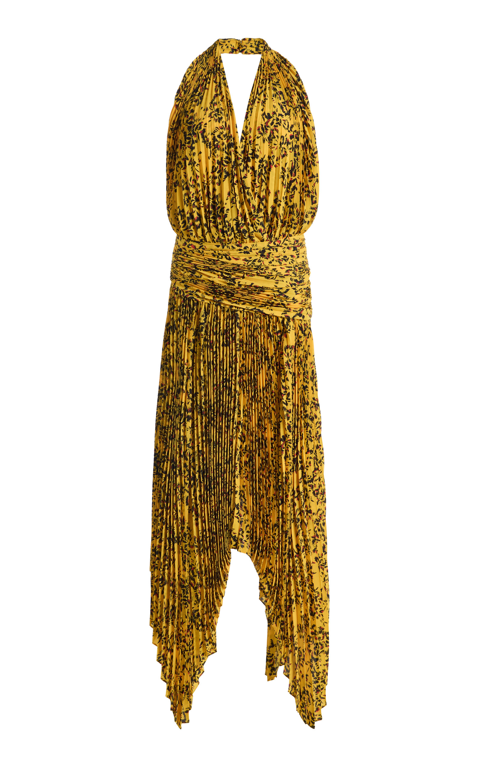 Proenza Schouler Paulina Pleated Georgette Dress