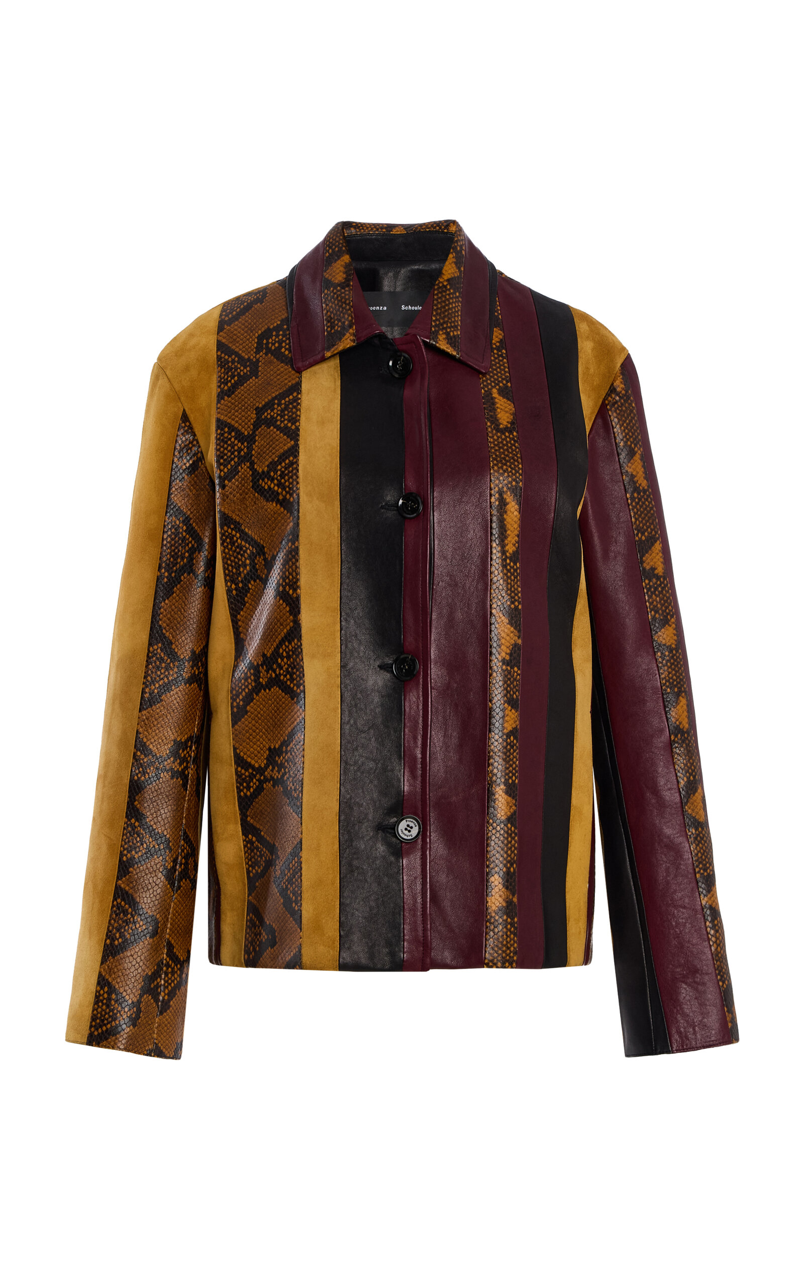 Proenza Schouler Sirine Pieced Leather Jacket - Moda Operandi