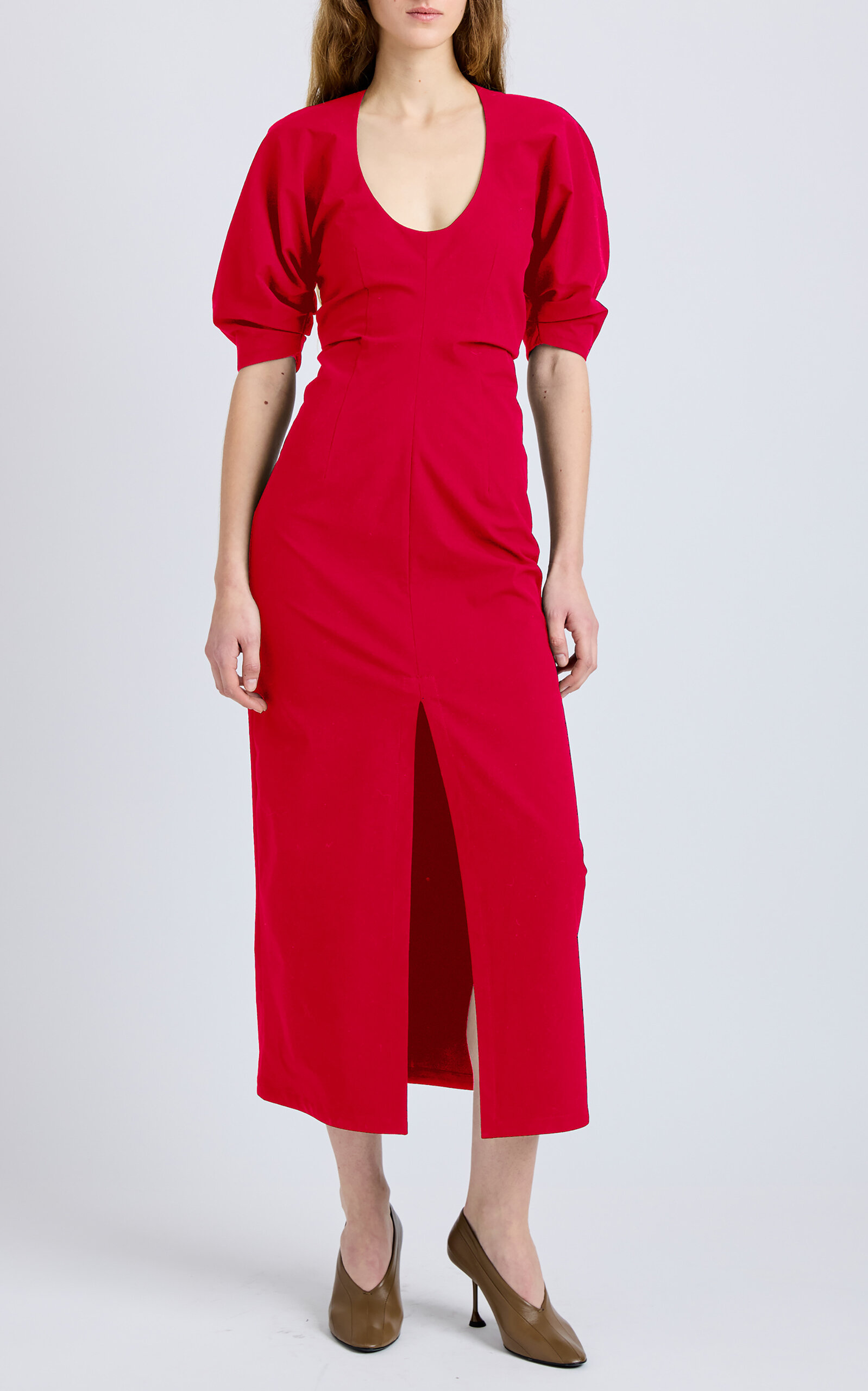 Proenza Schouler Clarissa Cotton Split Dress