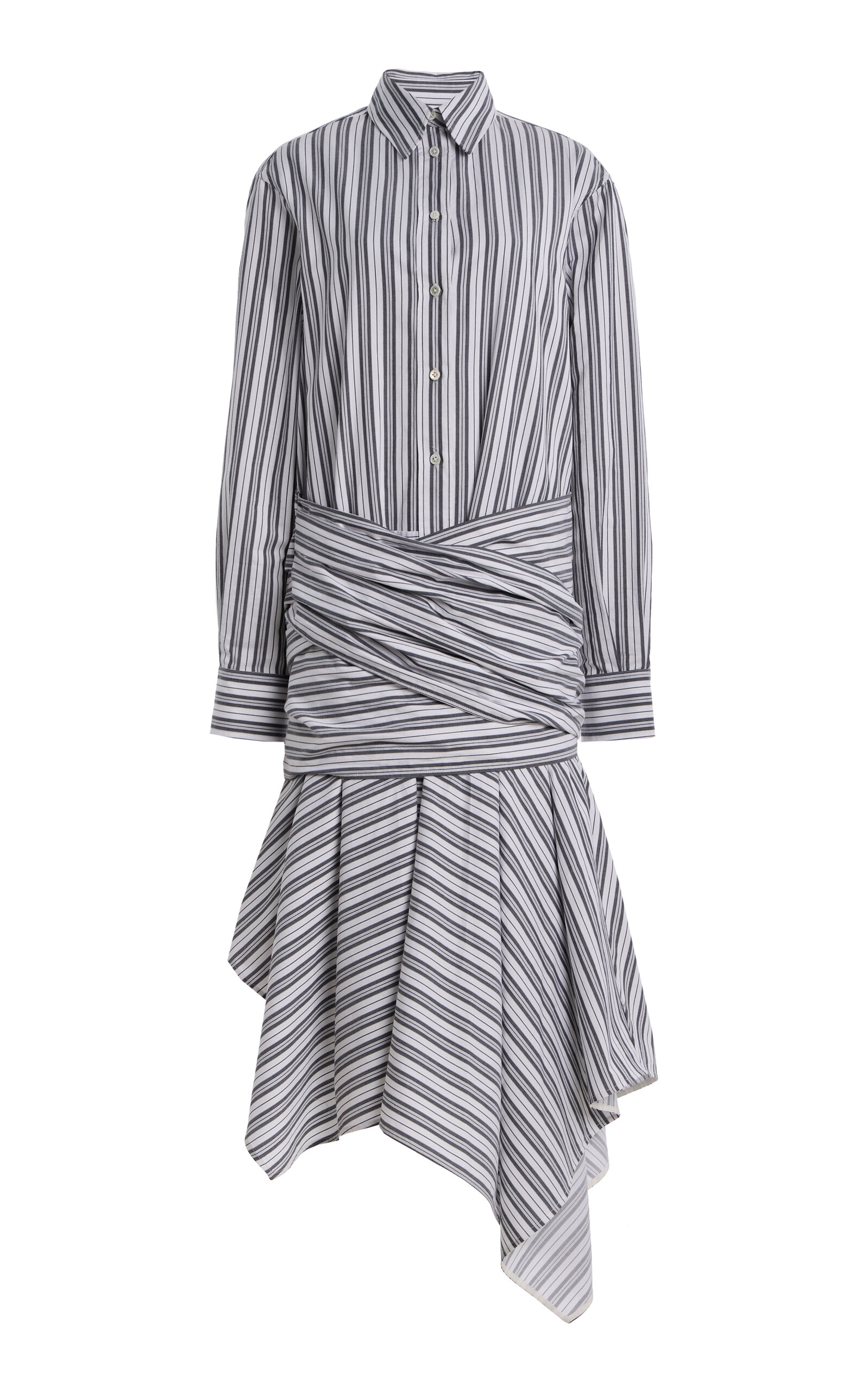 Proenza Schouler Seya Cotton Striped Dress