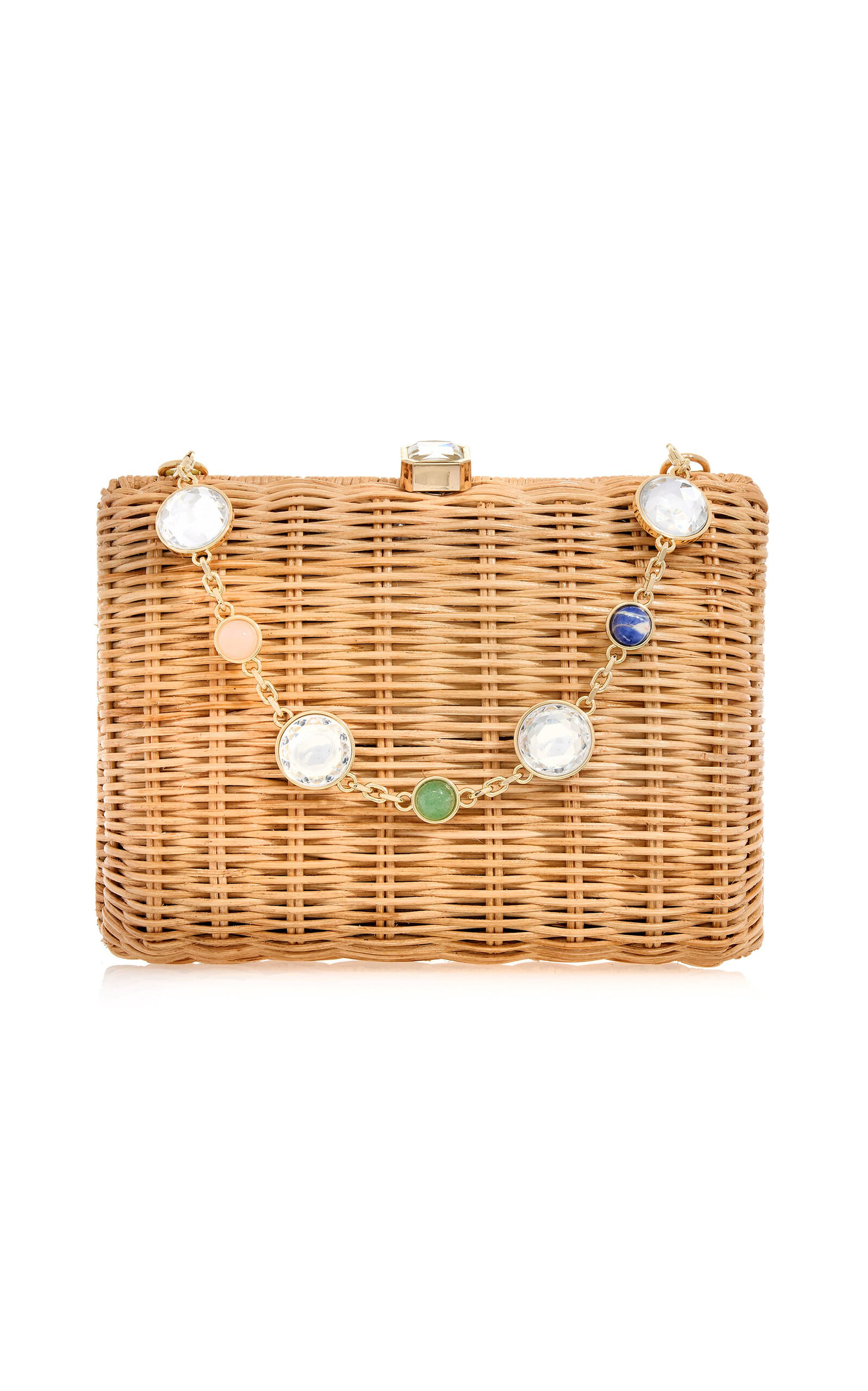 Judith Leiber Couture Hailey Wicker Basket Clutch
