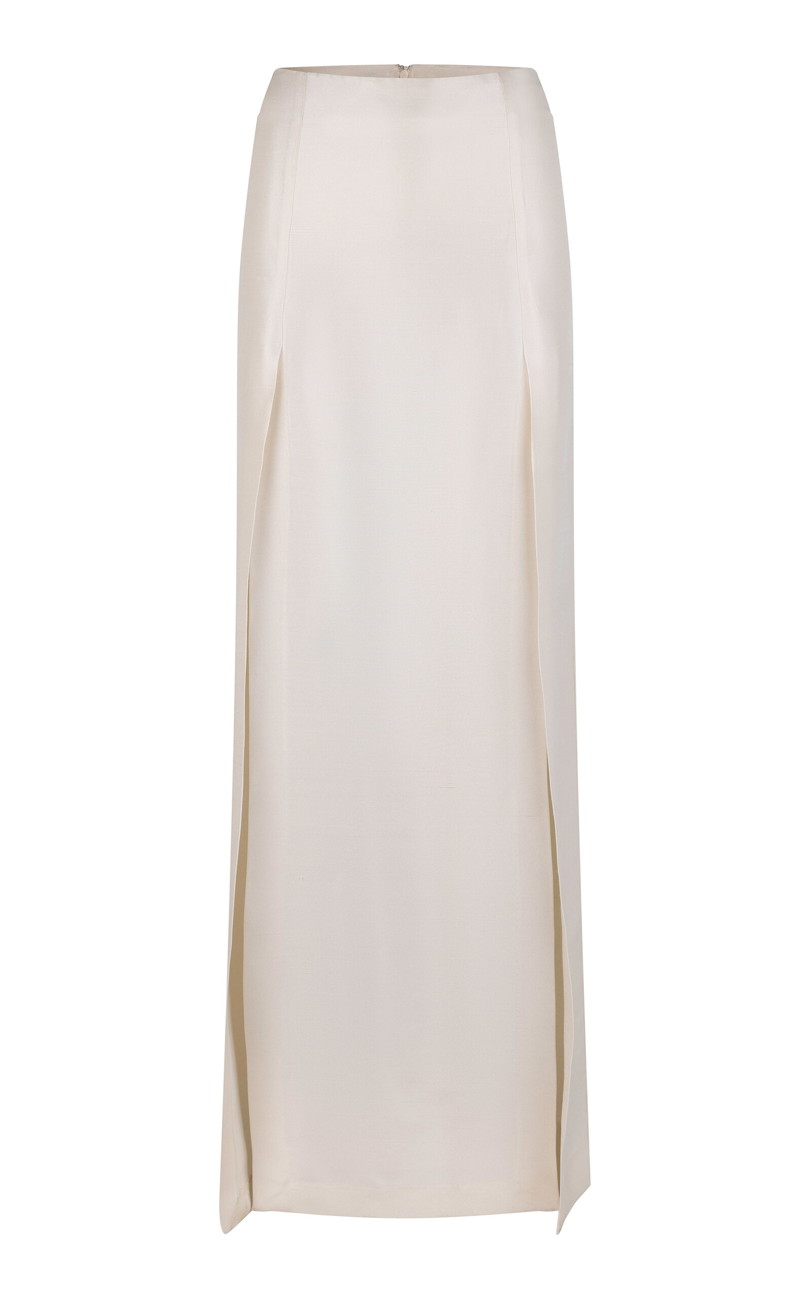 Heirlome Florence Mid-Rise Paneled Silk Maxi Skirt
