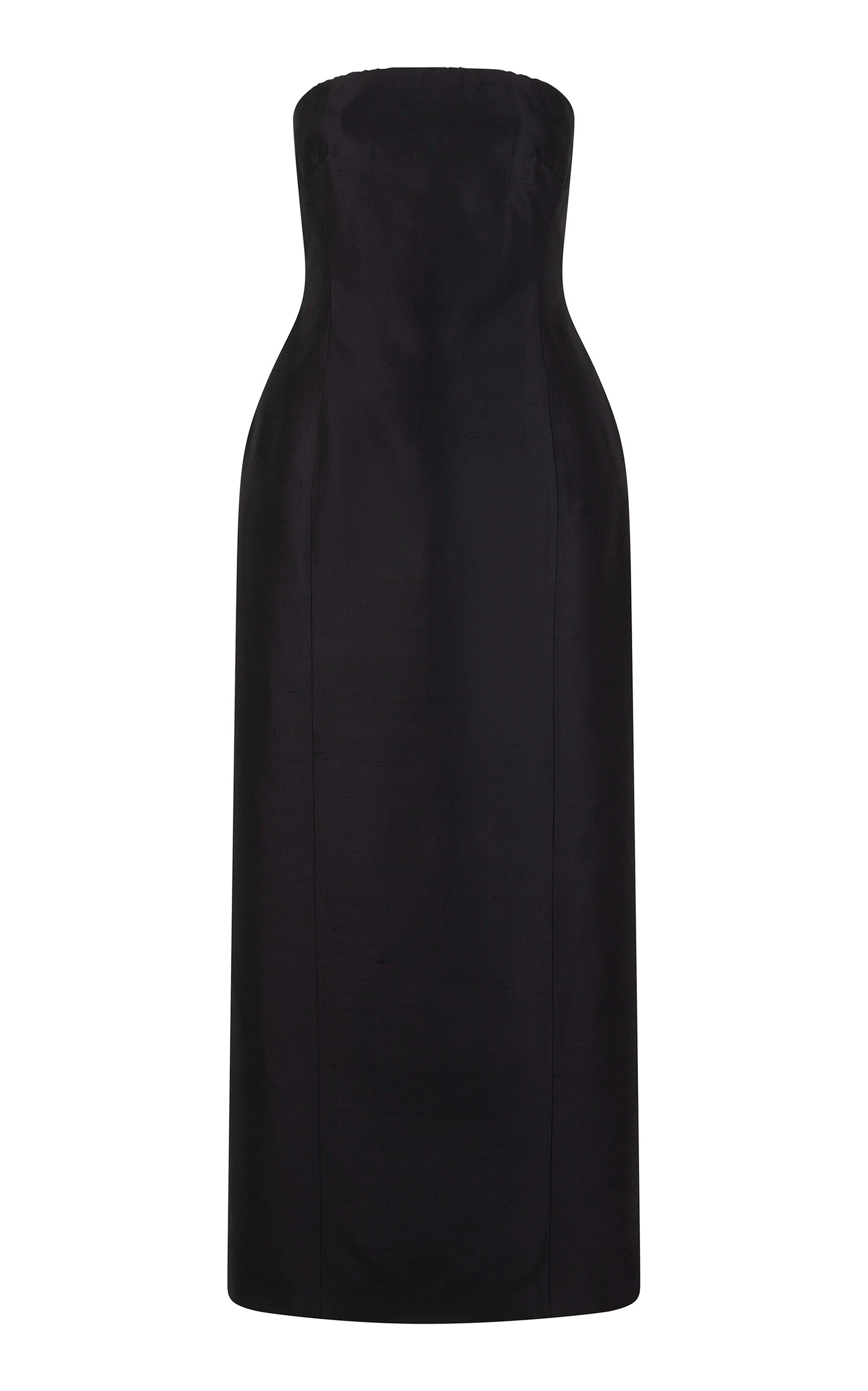 Heirlome Soraya Strapless Silk Midi Dress