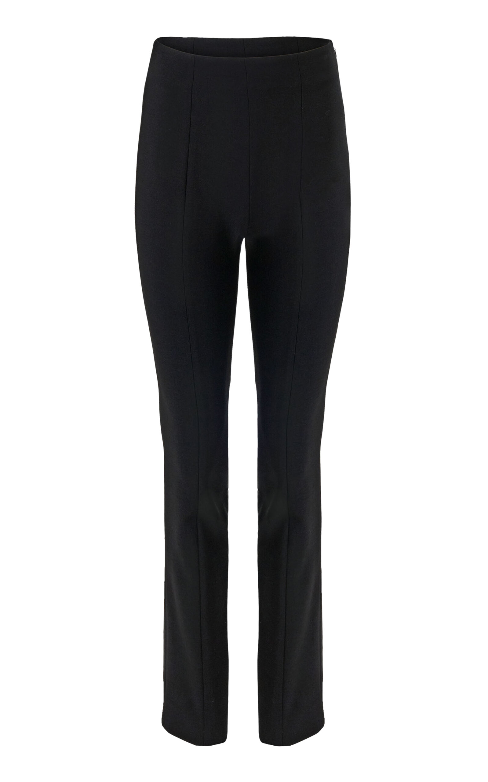 Carolina Herrera Emilie High-Rise Stretch-Wool Tailor Straight-Leg Pants