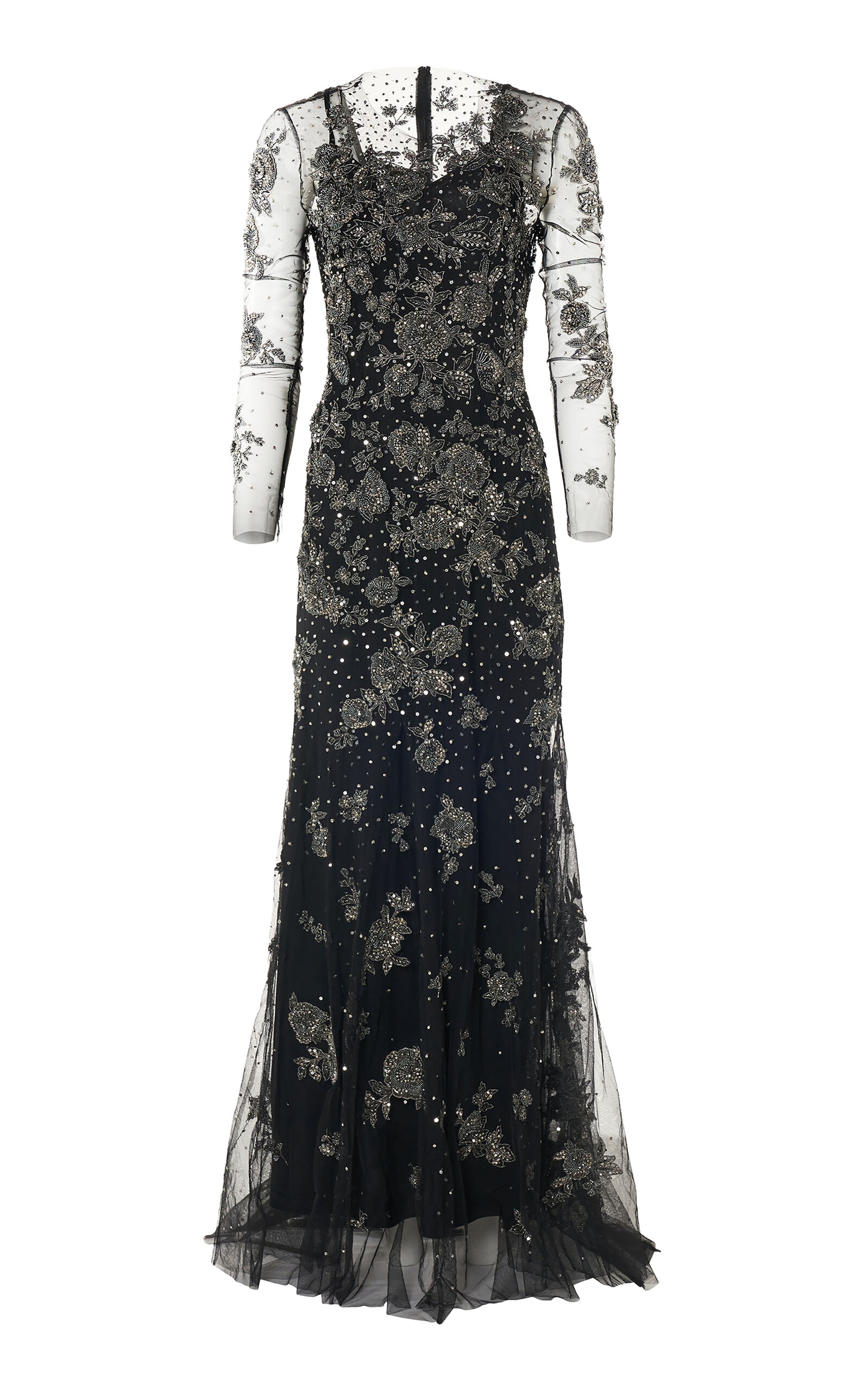 Carolina Herrera Embellished Tulle Gown