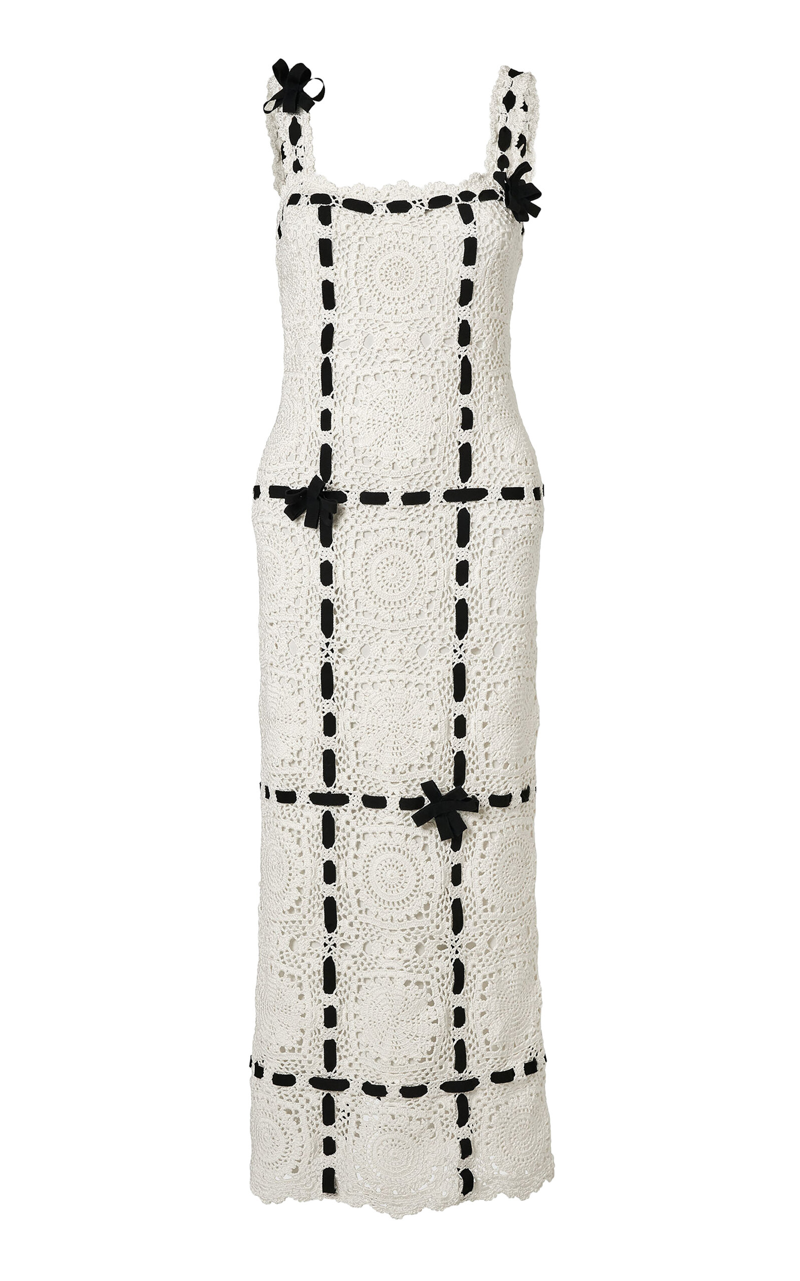 Carolina Herrera Hand-Crocheted Midi Dress