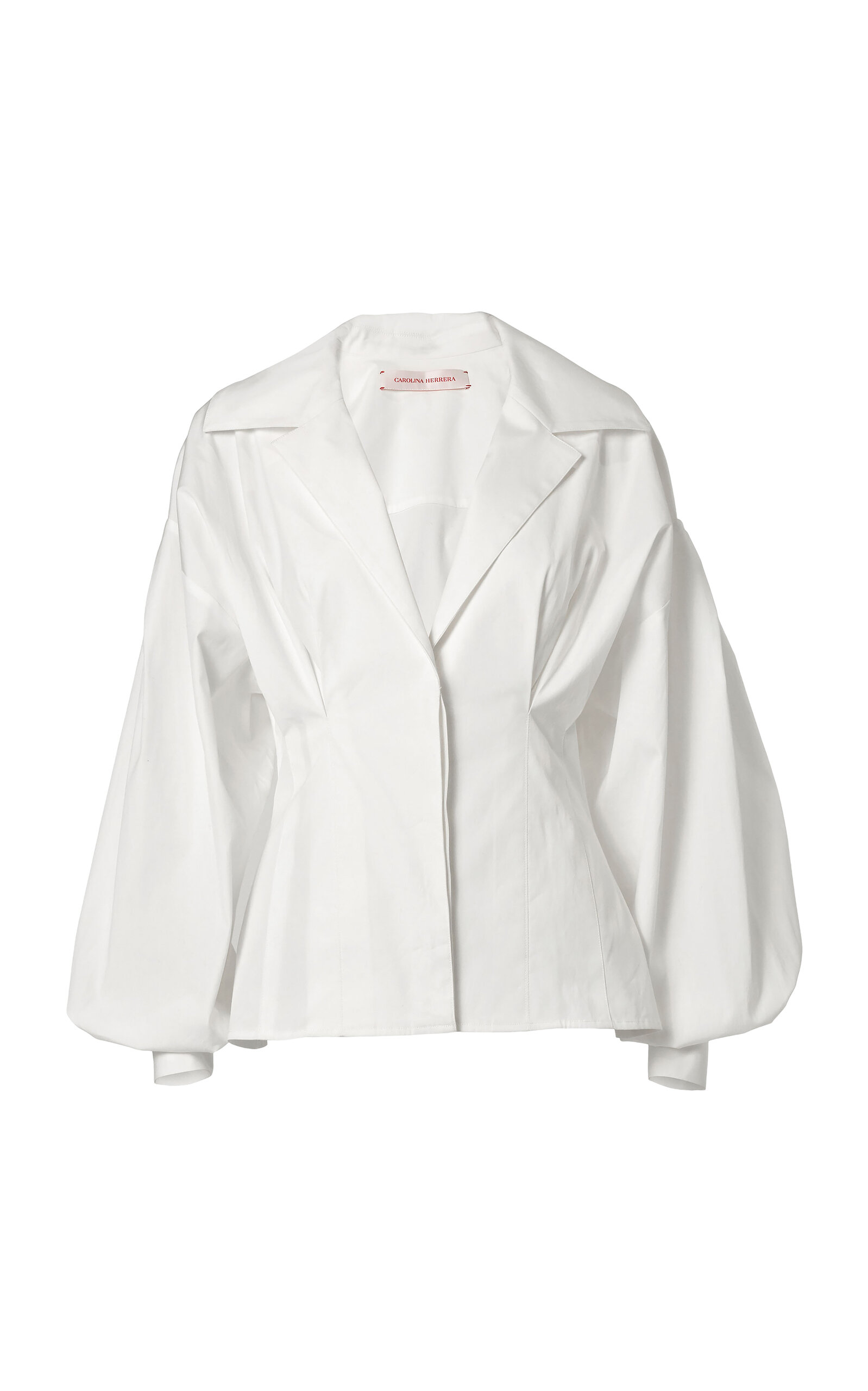 Carolina Herrera Fitted-Waist Stretch-Cotton Shirt - Moda Operandi