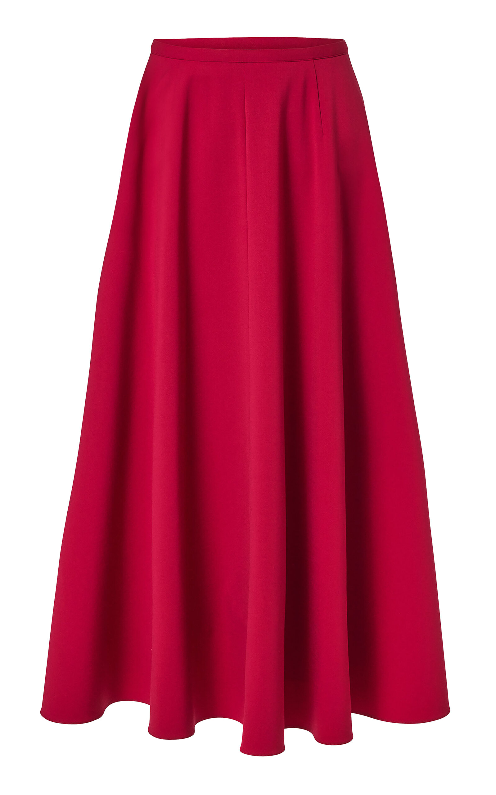 Carolina Herrera Half Circle Stretch-Wool Tailoring Skirt
