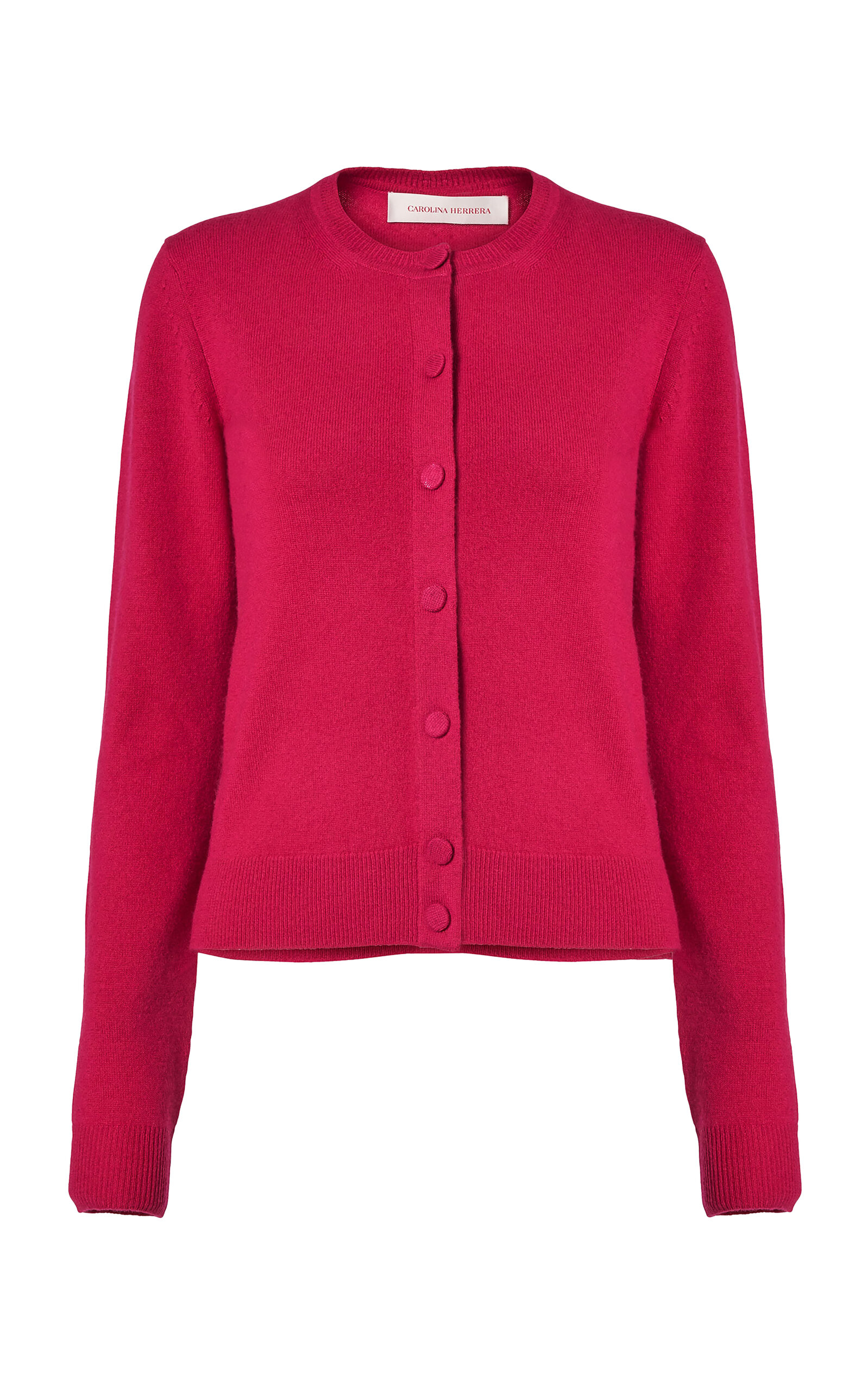 Carolina Herrera Button-Up Cashmere Cardigan