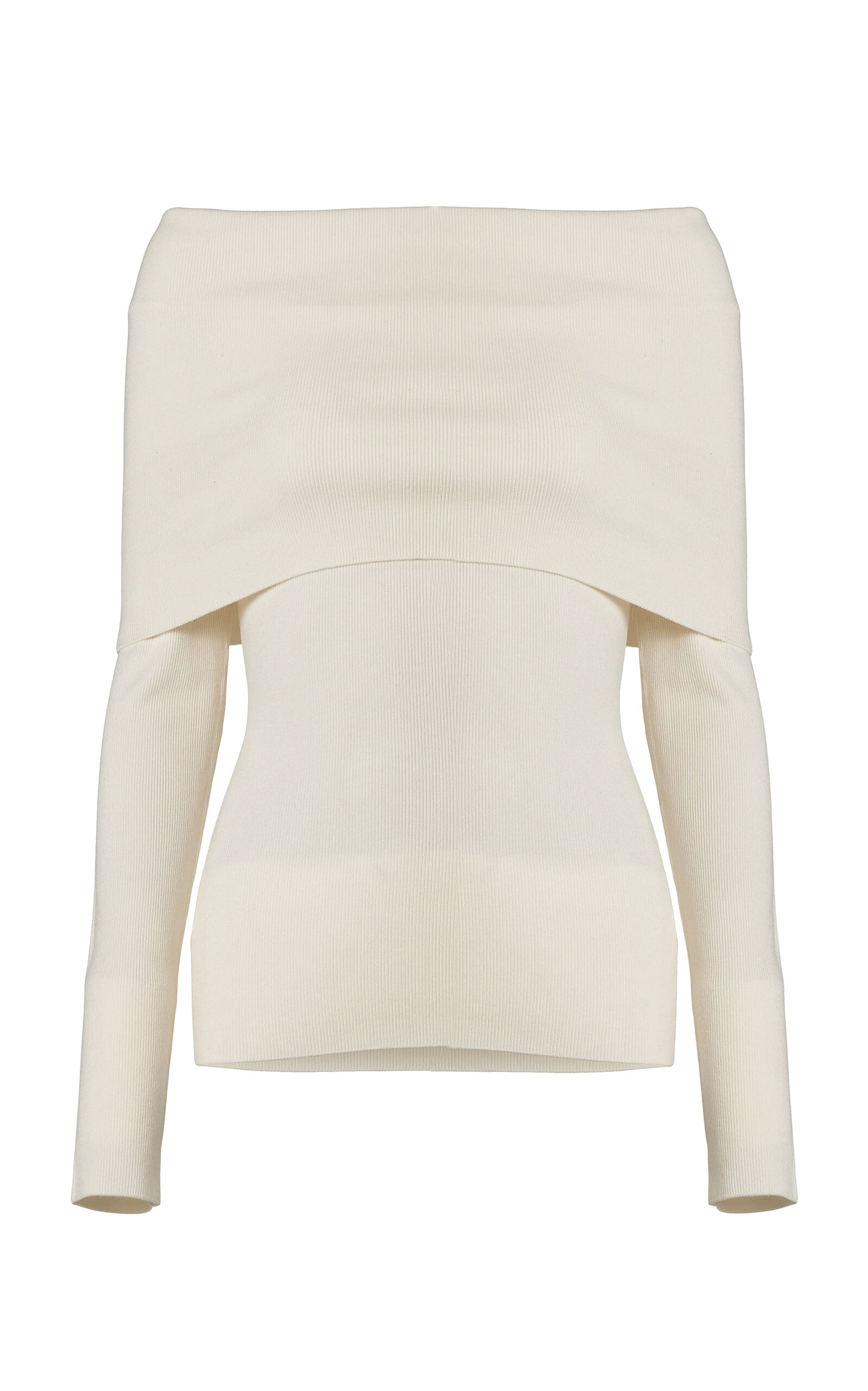 Carolina Herrera Off-The-Shoulder Stretch-Knit Top