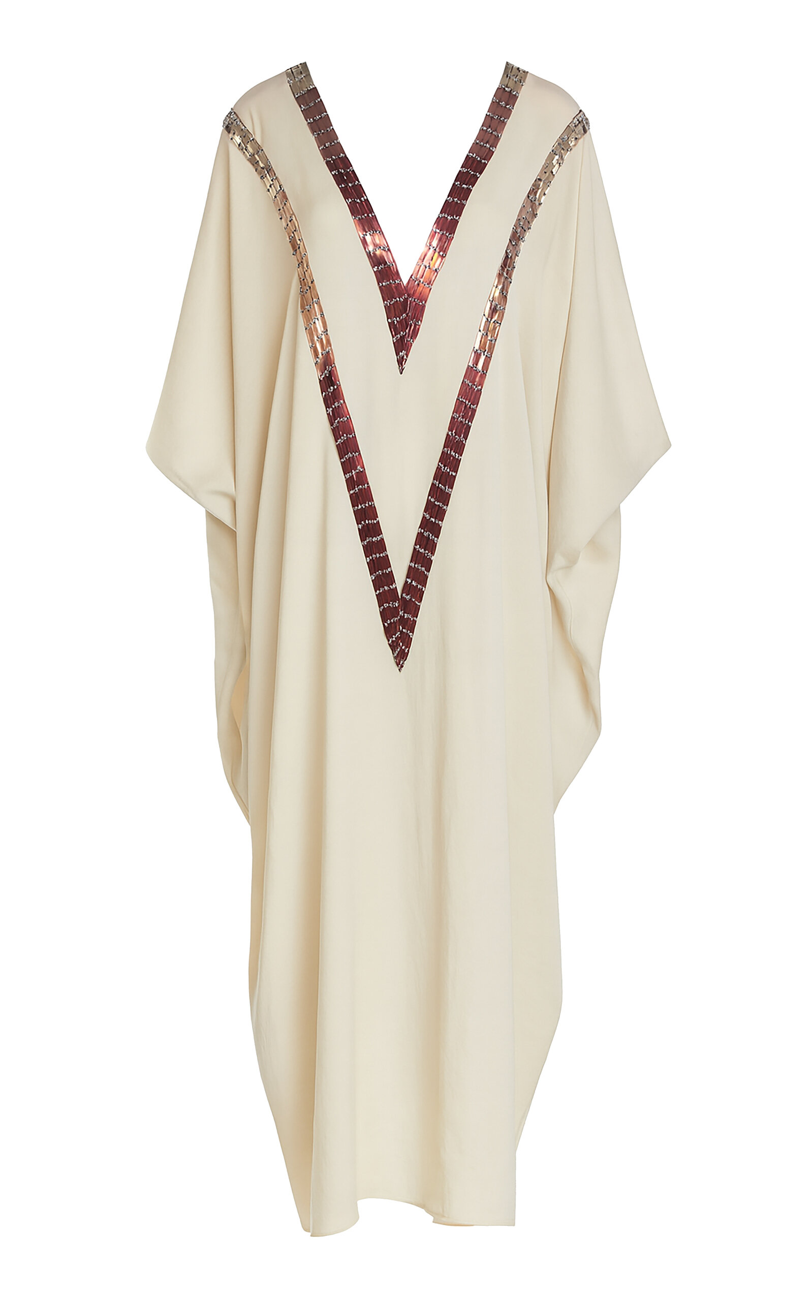 Dima Ayad Bead-and-Sequin-Embellished Maxi Kaftan