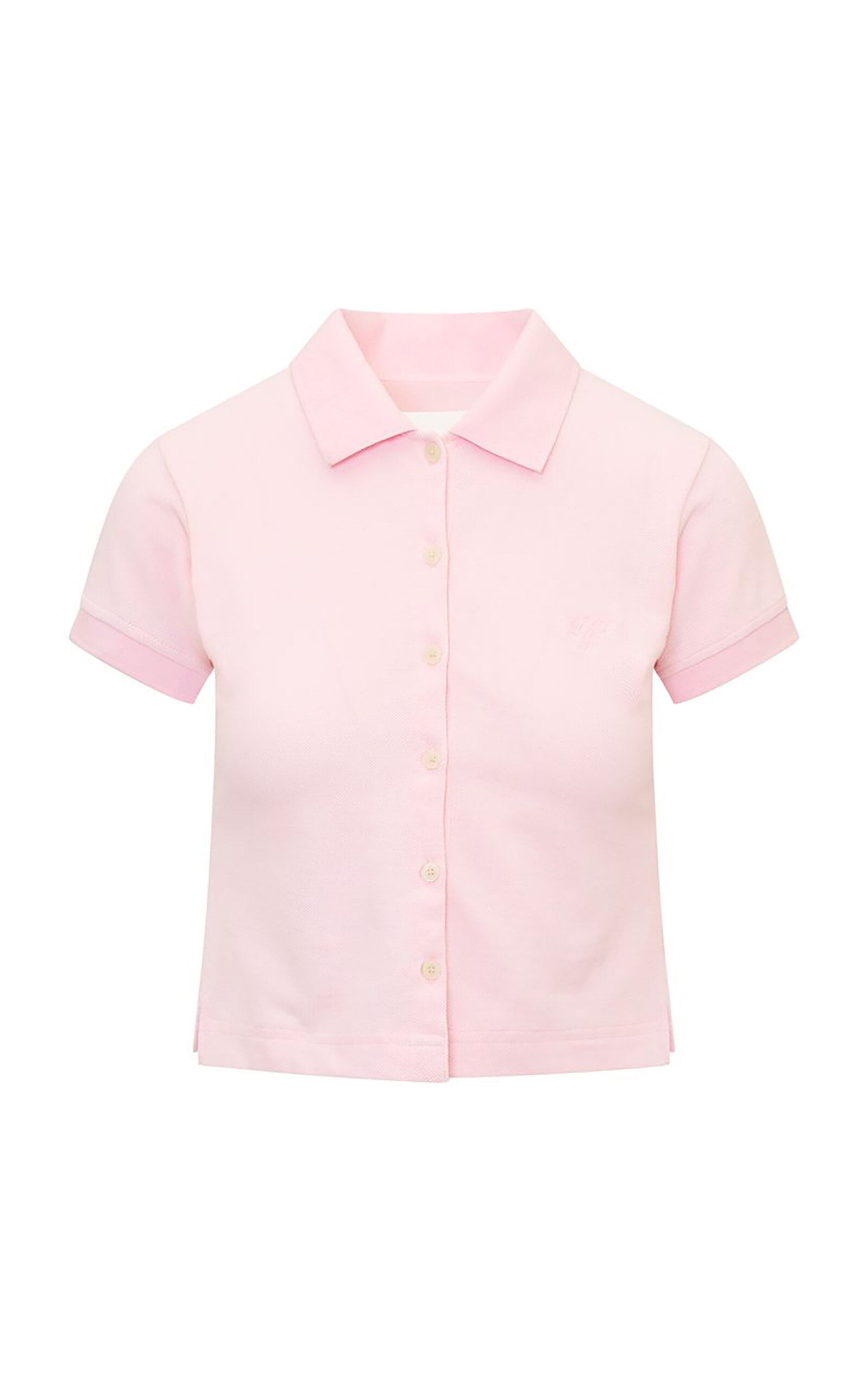 LoveShackFancy Finlynn Preppy Pique Cotton Polo