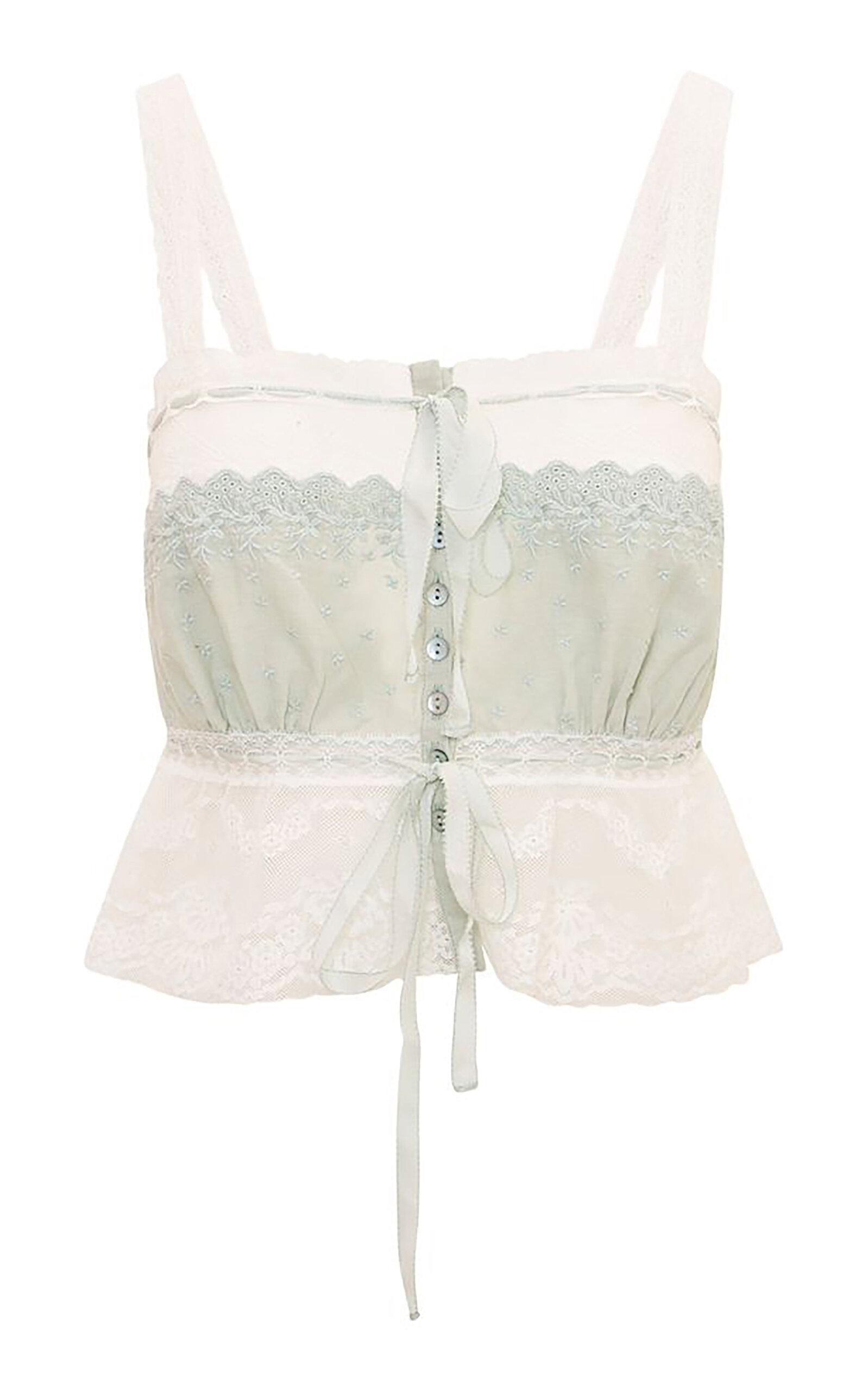 LoveShackFancy Anoria Cotton Lace Top