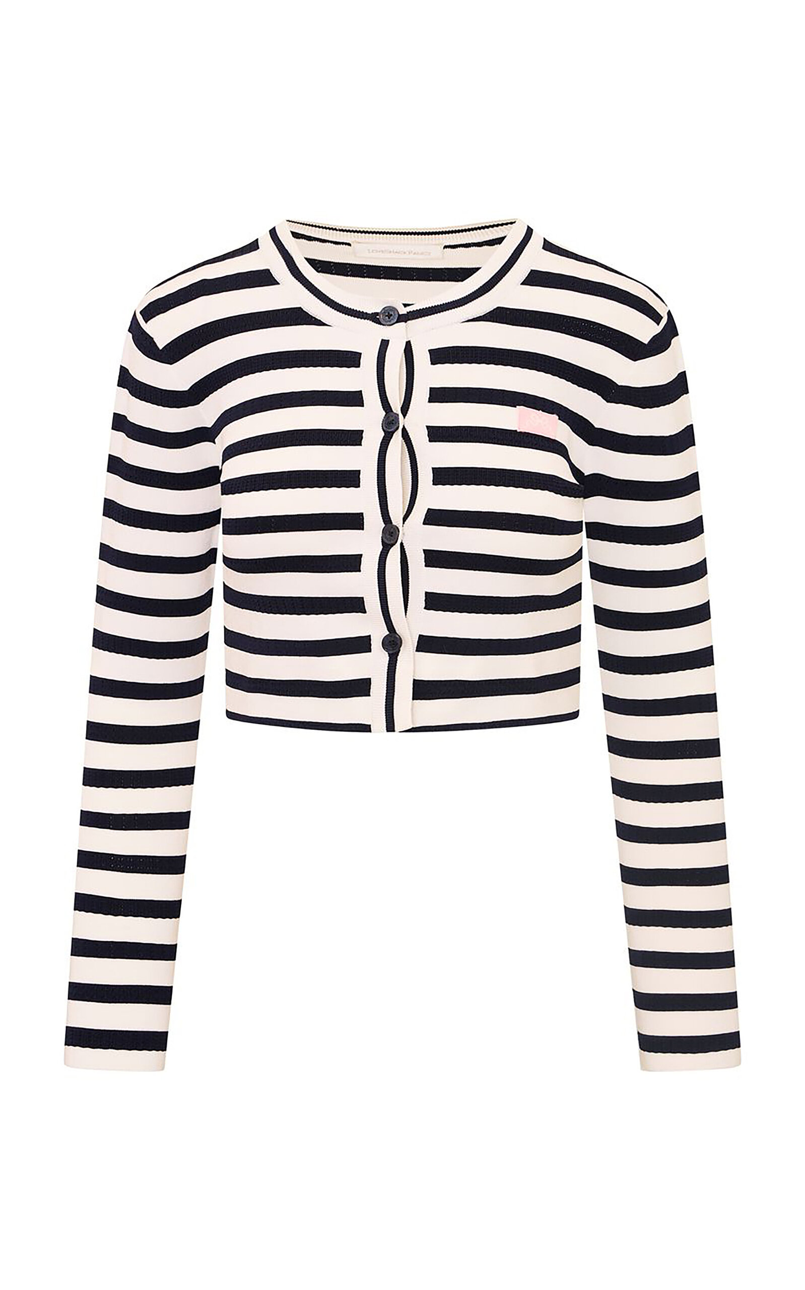 LoveShackFancy Avanette Striped Cardigan