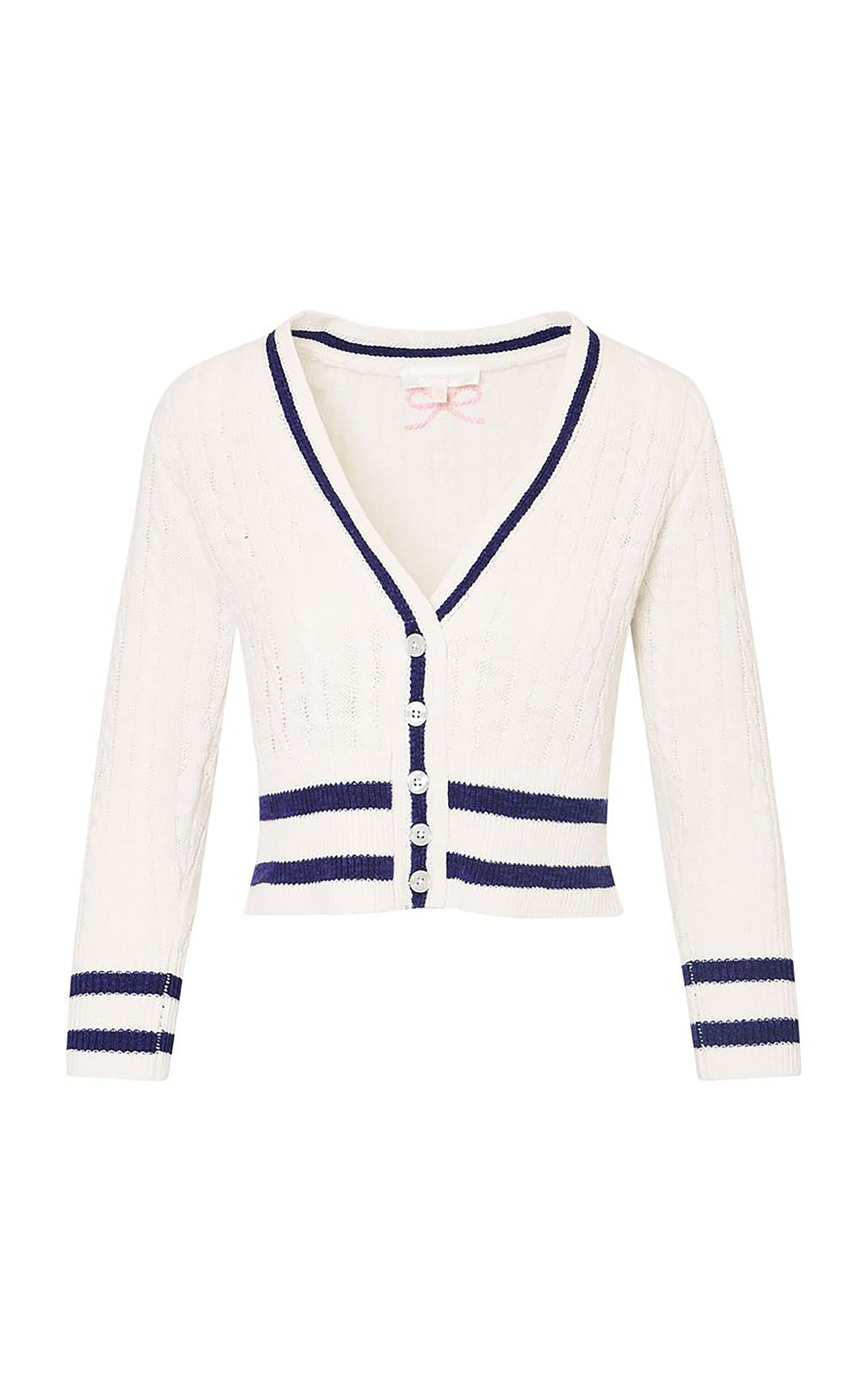 LoveShackFancy Evabella Cotton Blend Cardigan