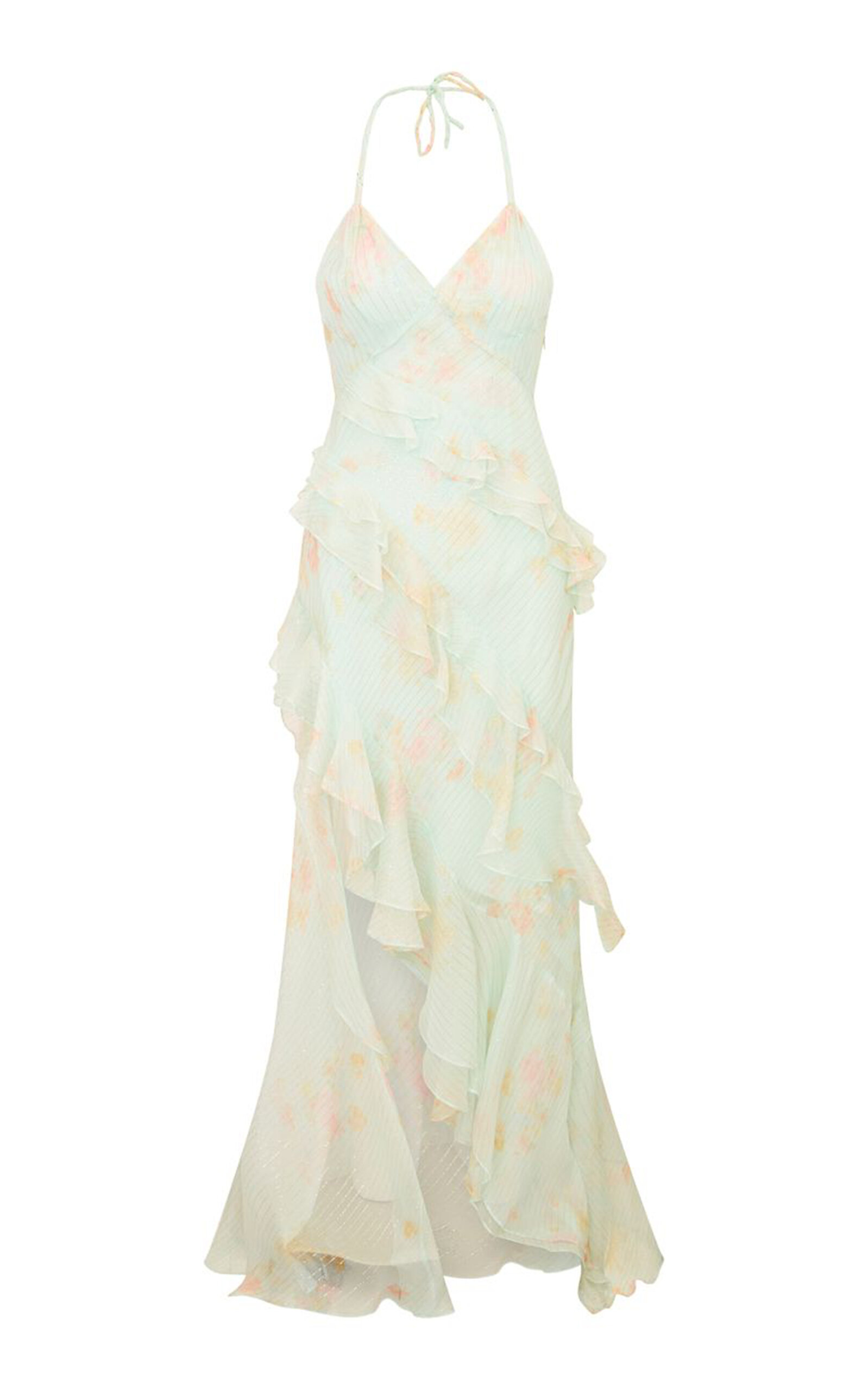 LoveShackFancy Viola Ruffled Chiffon Dress