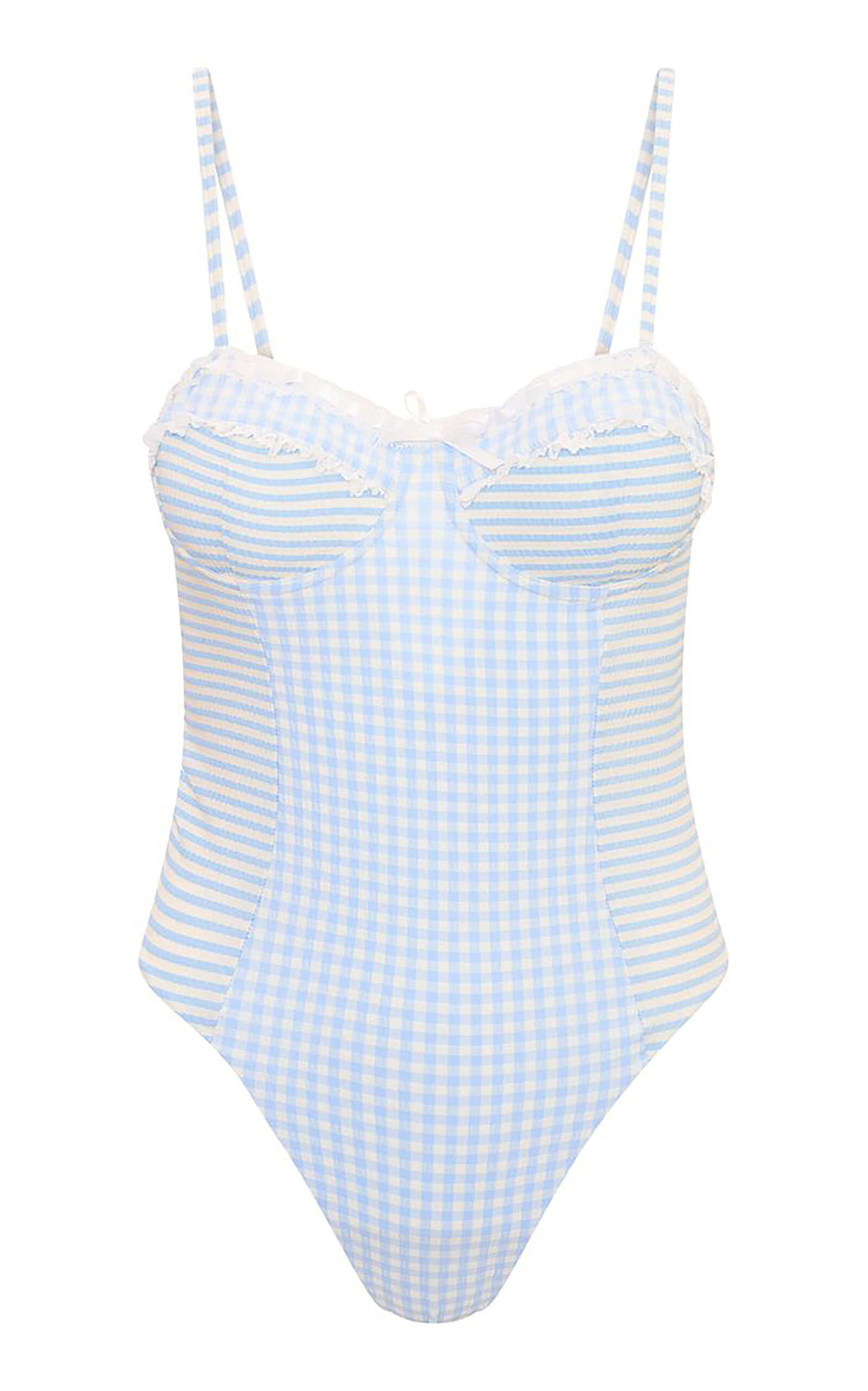 LoveShackFancy Olivienne Gingham Swimsuit