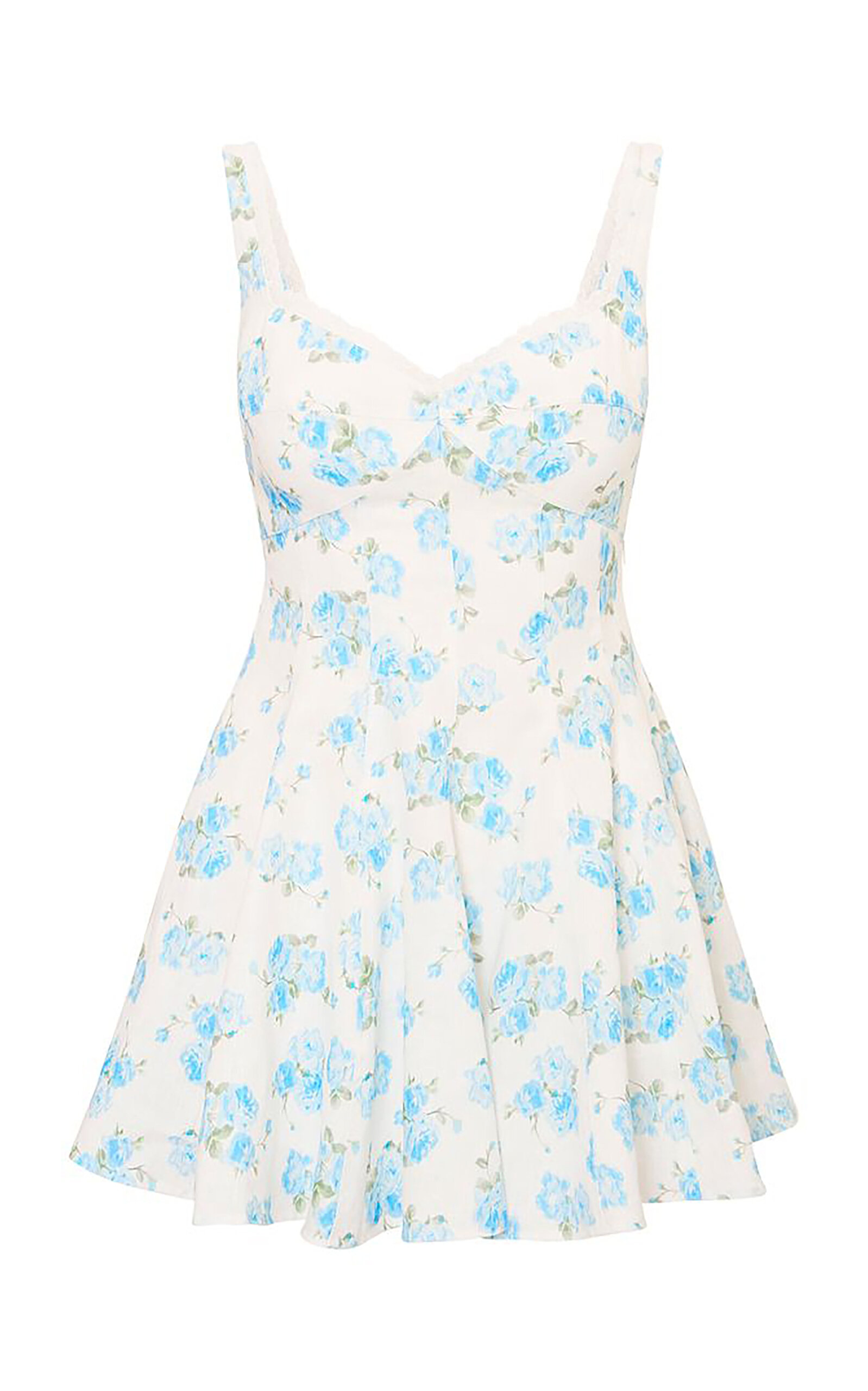 LoveShackFancy Nabi Floral Linen Dress