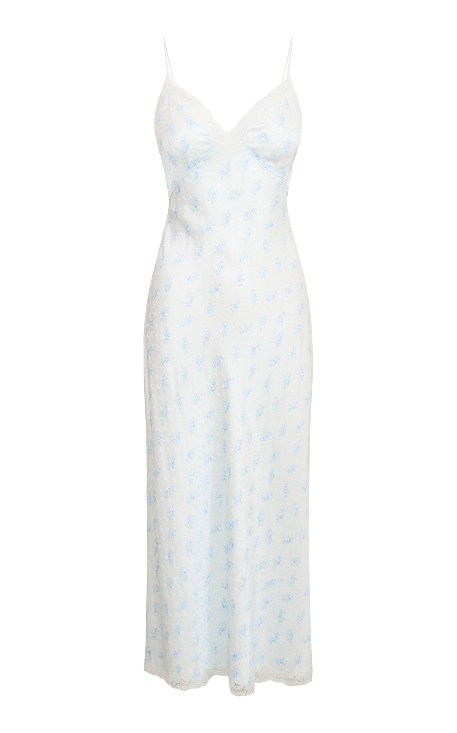 LoveShackFancy Manuela Silk Dress