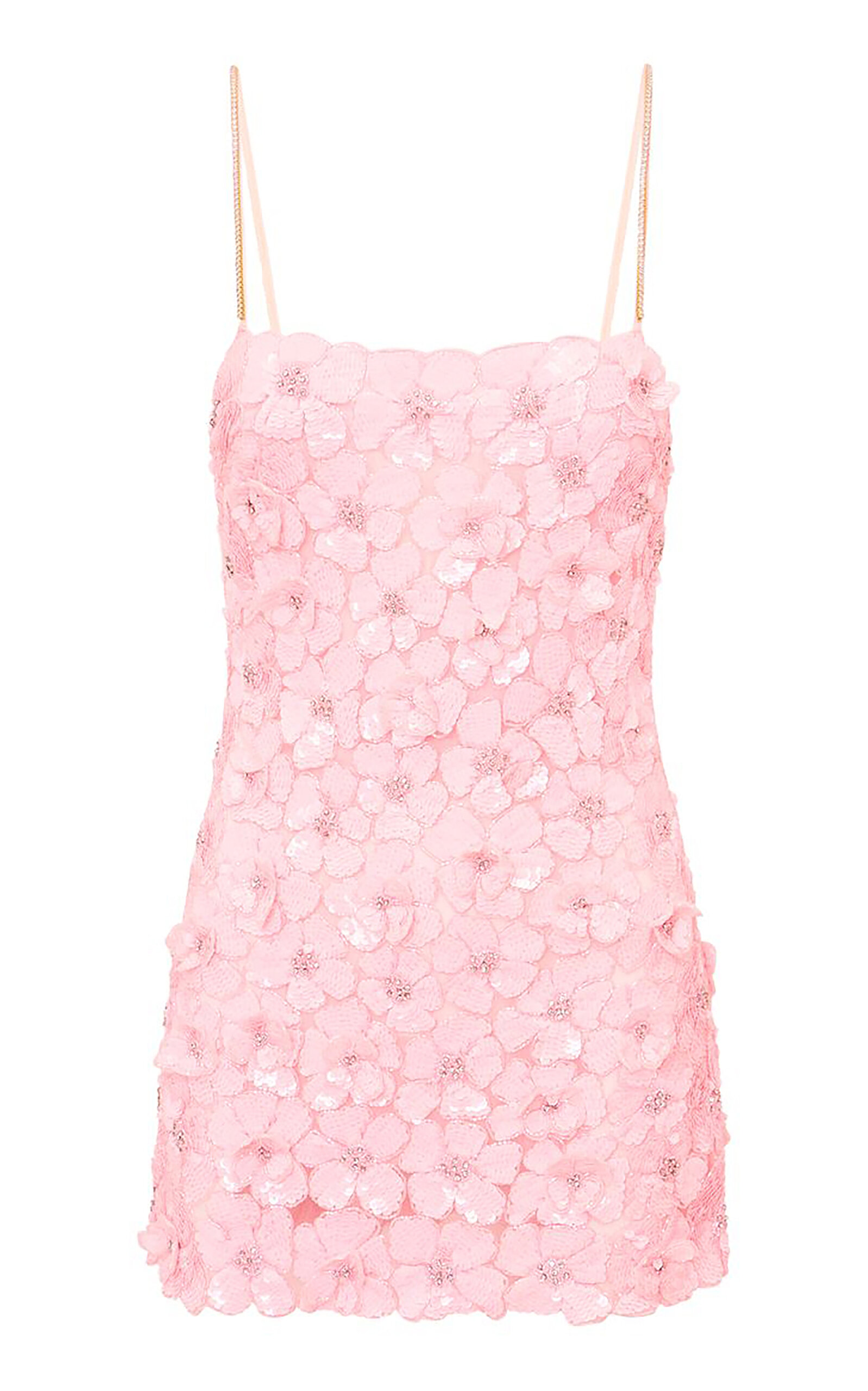 LoveShackFancy Aleria Sequined Mini Dress
