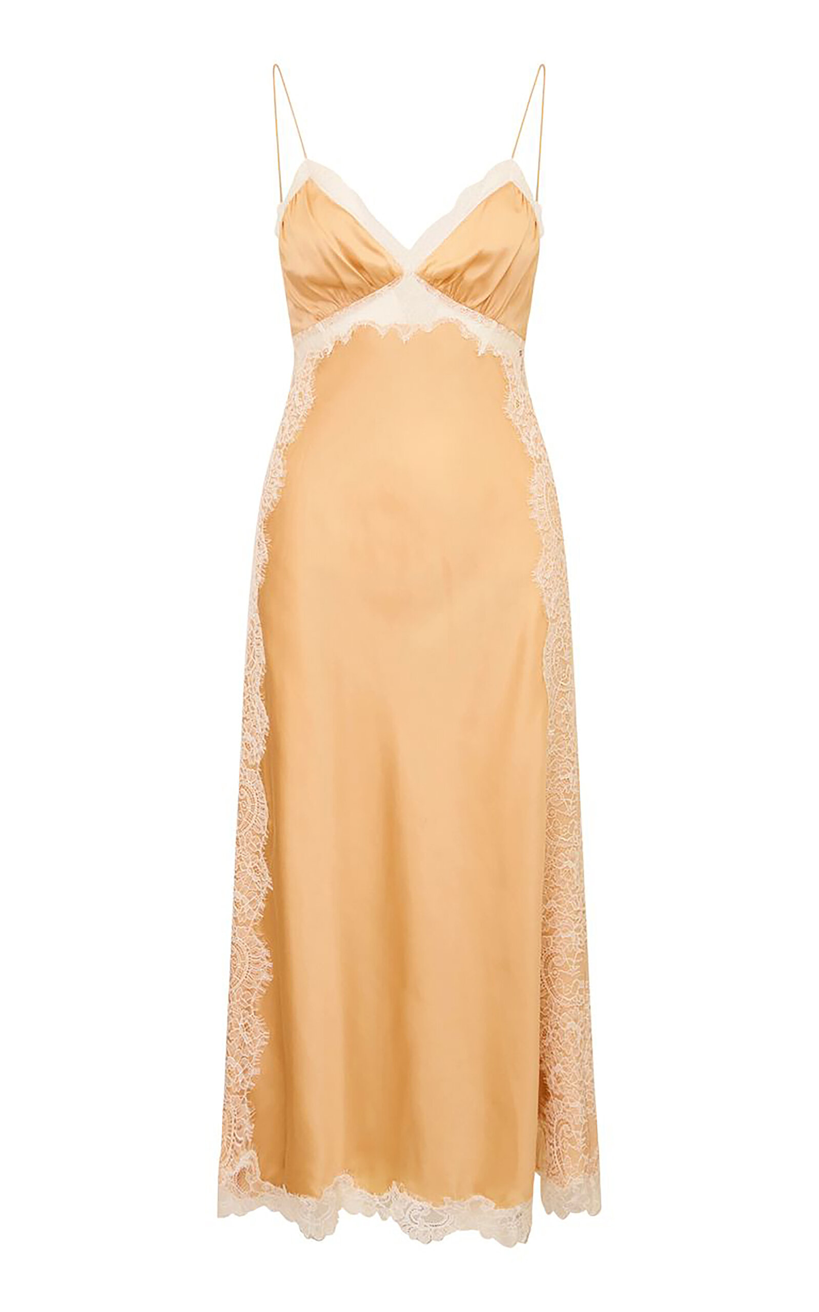 LoveShackFancy Shia Silk Blend Maxi Dress