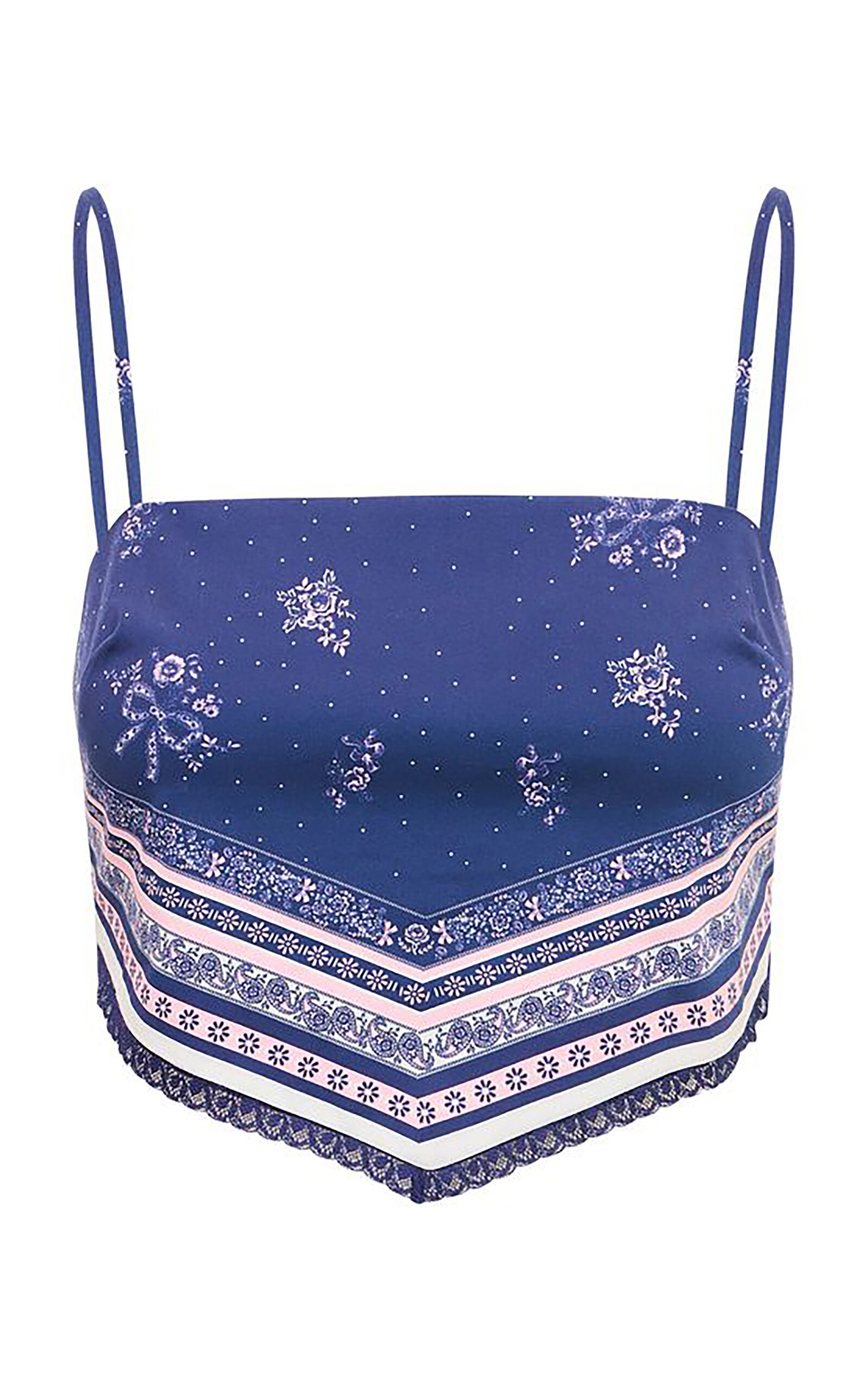 LoveShackFancy Mollie Cotton Bandana Top