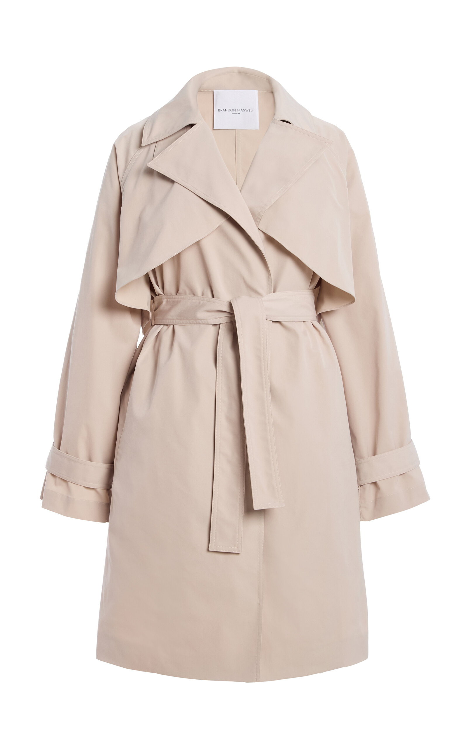 Brandon Maxwell The Griffin Belted Trench Coat