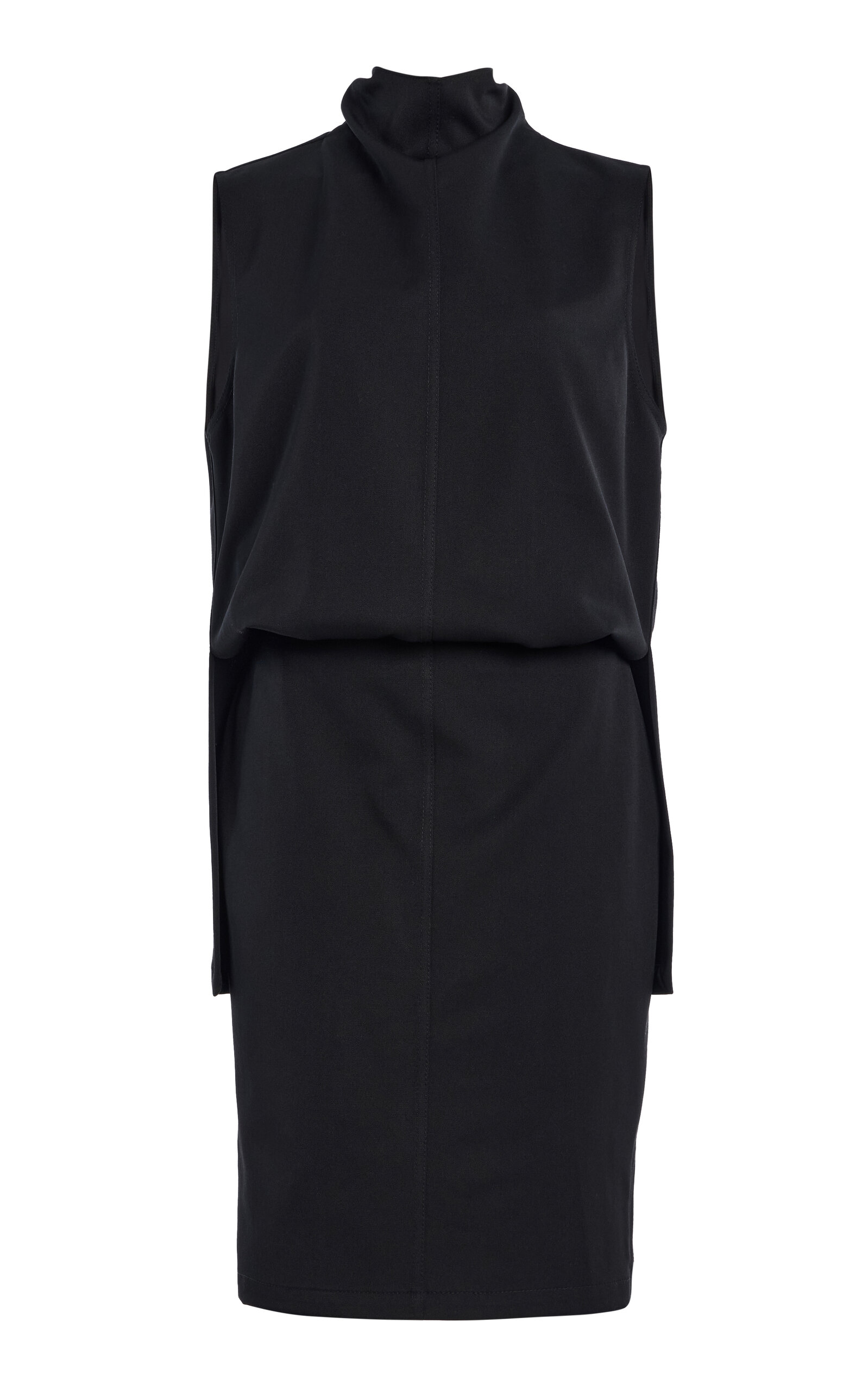 Brandon Maxwell The Noa Mock neck Virgin-Wool Mini Dress