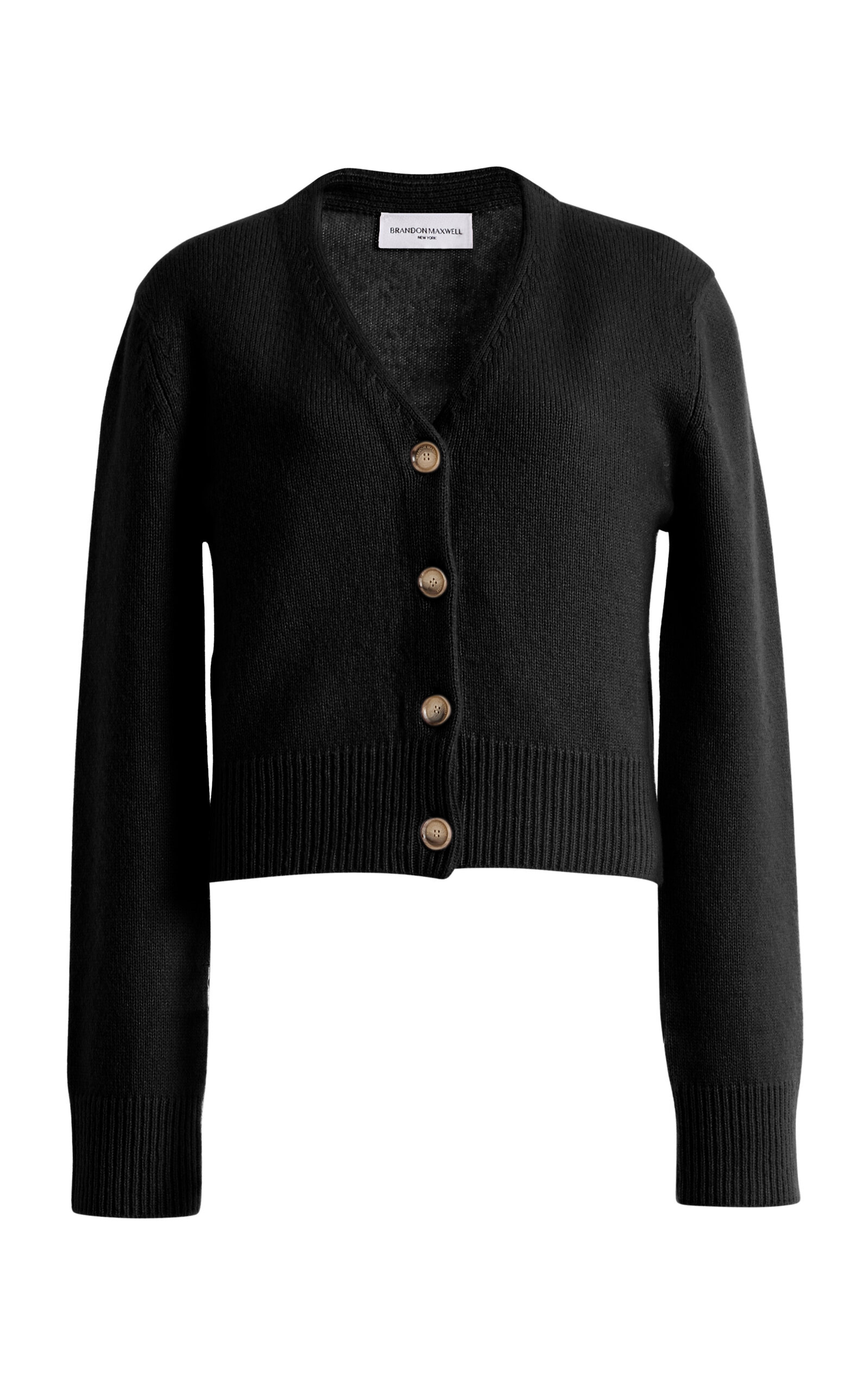 Brandon Maxwell The Sloane V-Neck Cashmere-Silk Cardigan