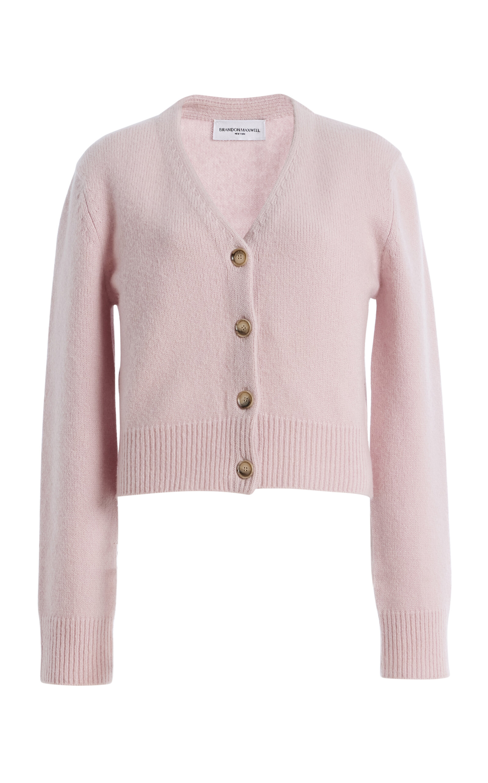 Brandon Maxwell The Sloane V-Neck Cashmere-Silk Cardigan - Moda Operandi