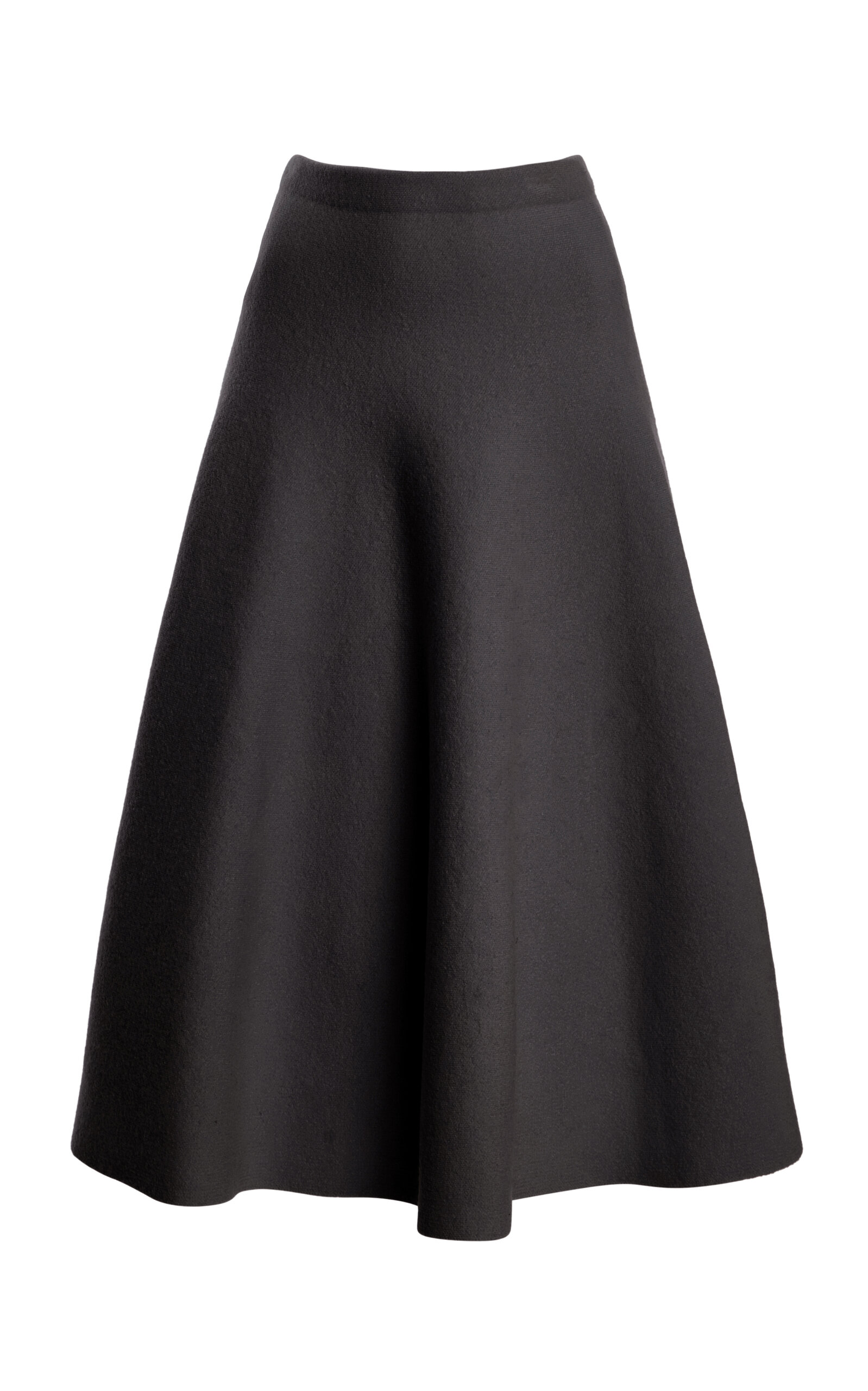 Brandon Maxwell The Miller Structured Virgin-Wool Midi Skirt
