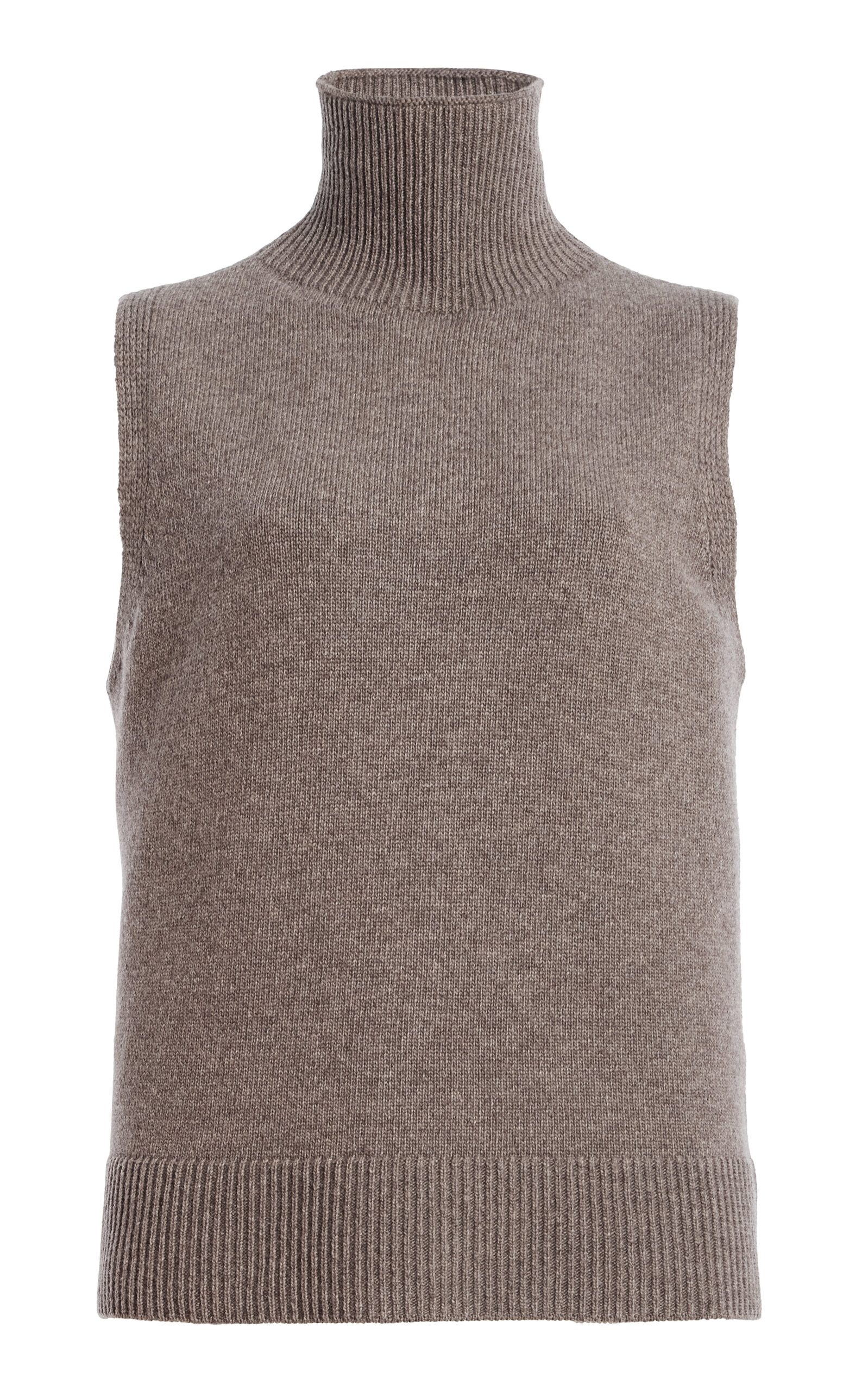 Brandon Maxwell The Bruno High-Neck Wool-Cashmere Top - Moda Operandi