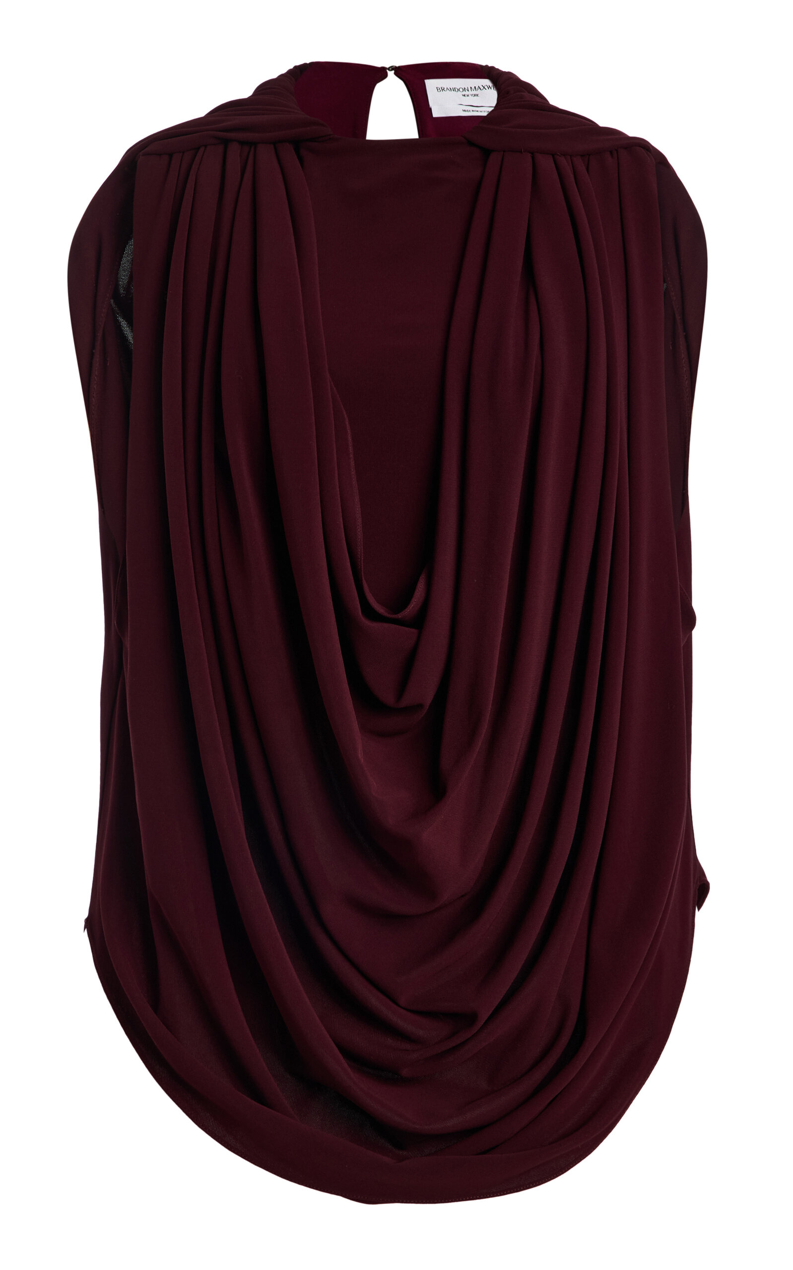 Brandon Maxwell Astor Draped Top