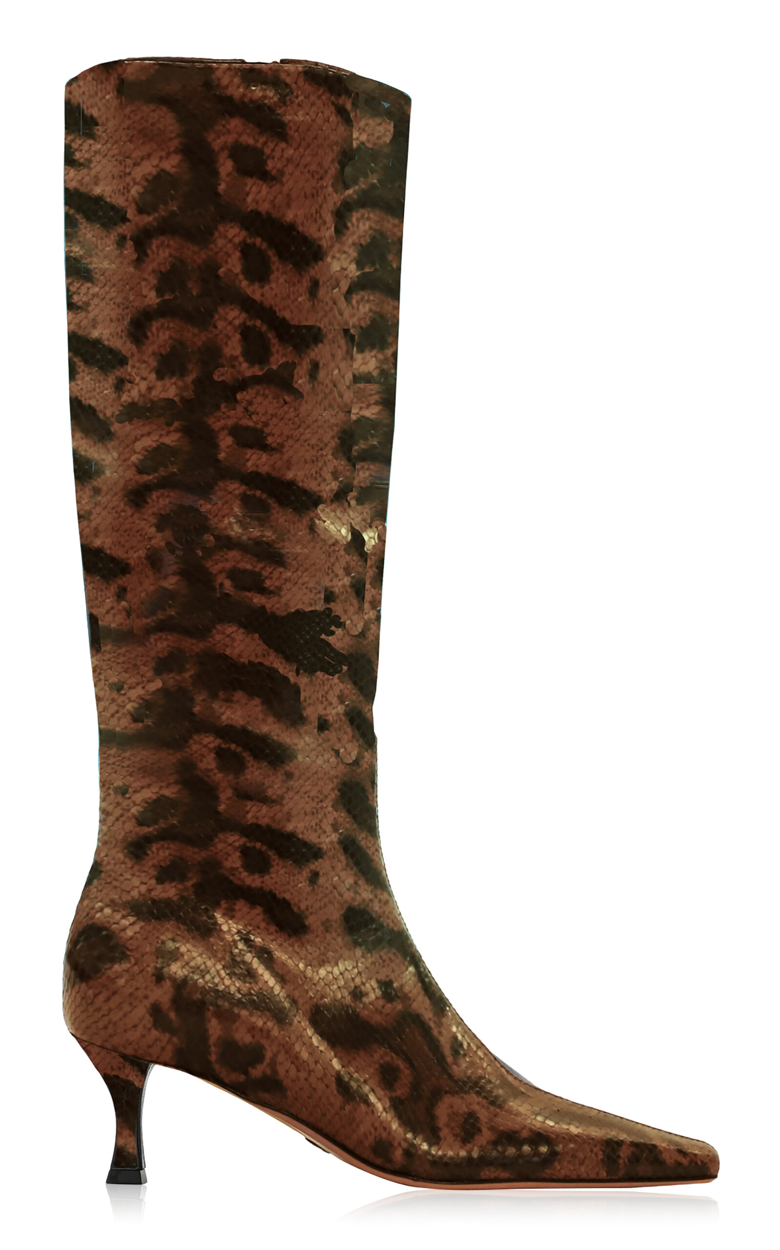 Proenza Schouler Embossed Python Trap Boots