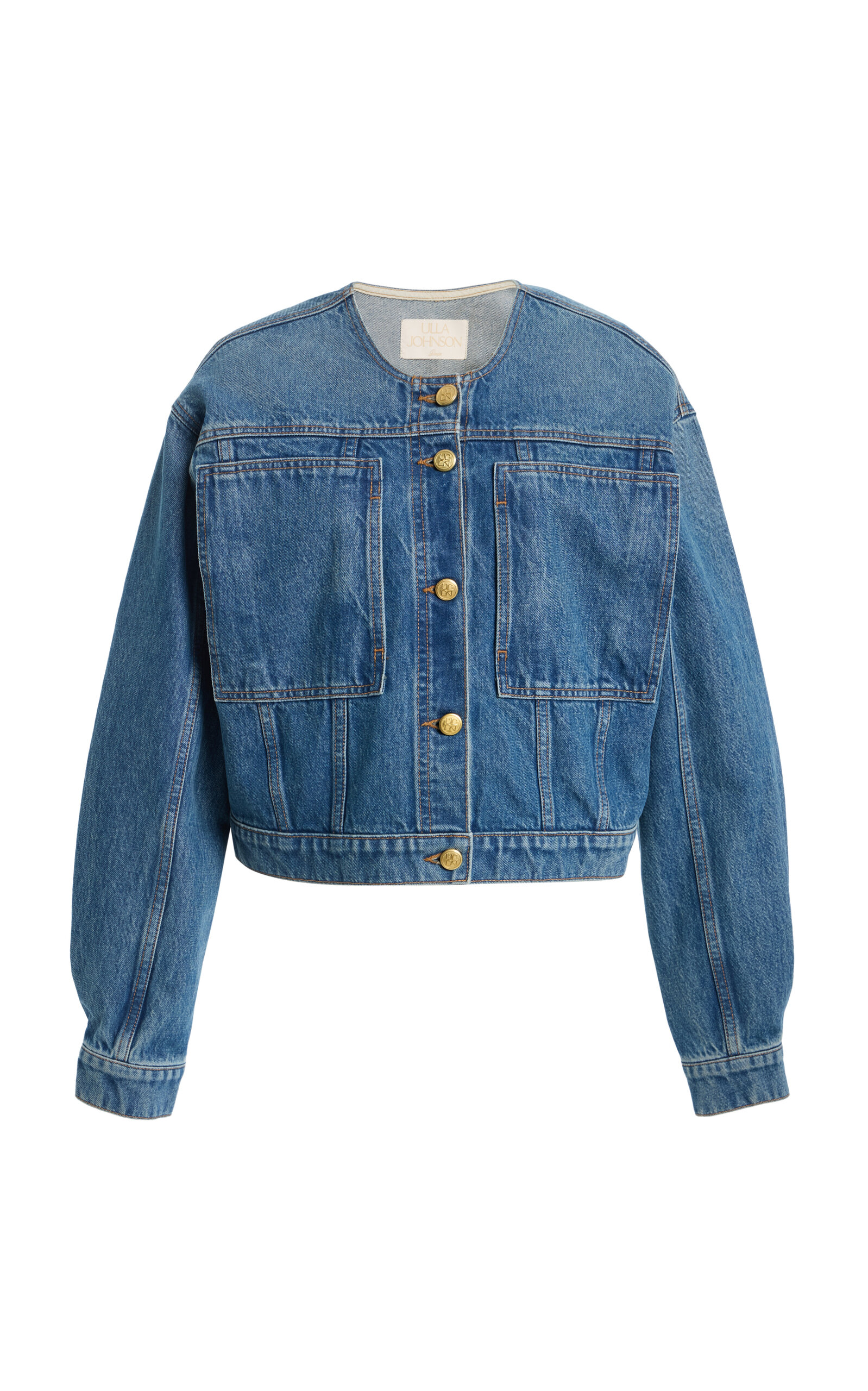 Ulla Johnson The Briar Collarless Denim Jacket