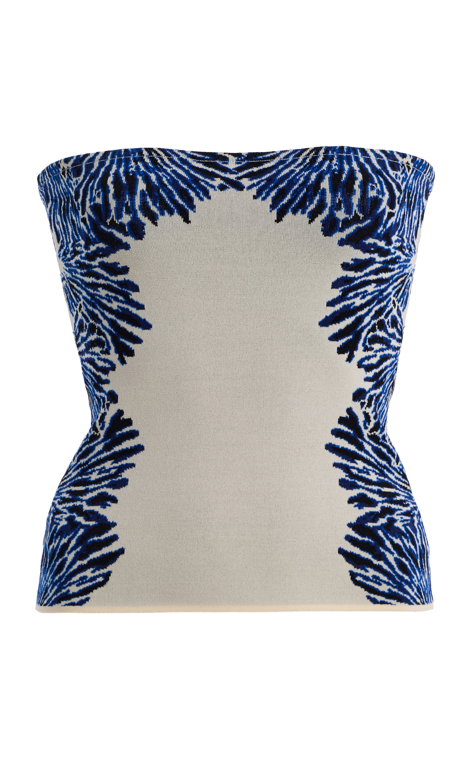 Ulla Johnson Madelie Strapless Knit Jacquard Top