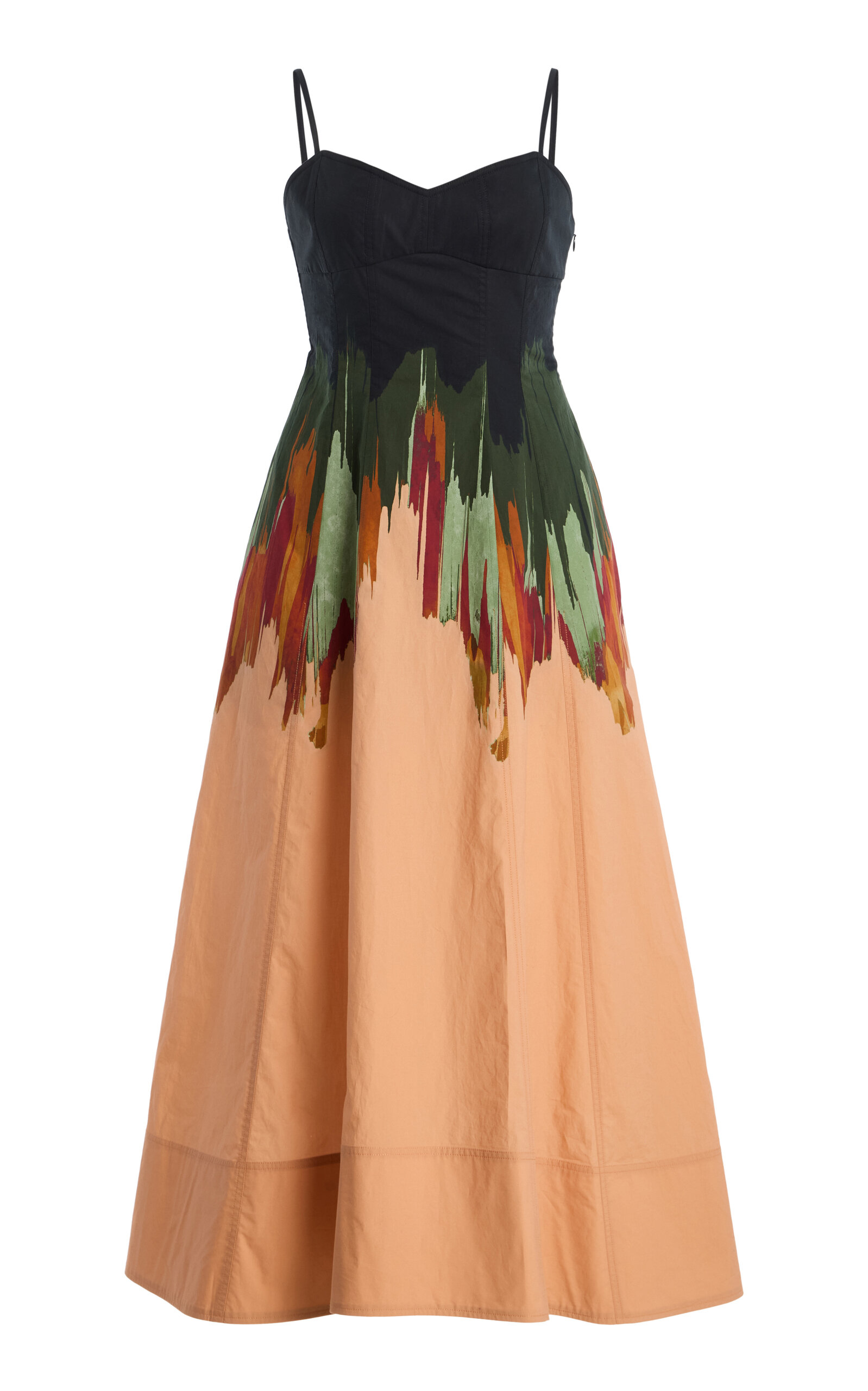 Ulla Johnson Fiora Printed Cotton Poplin Midi Dress - Women's Clothing