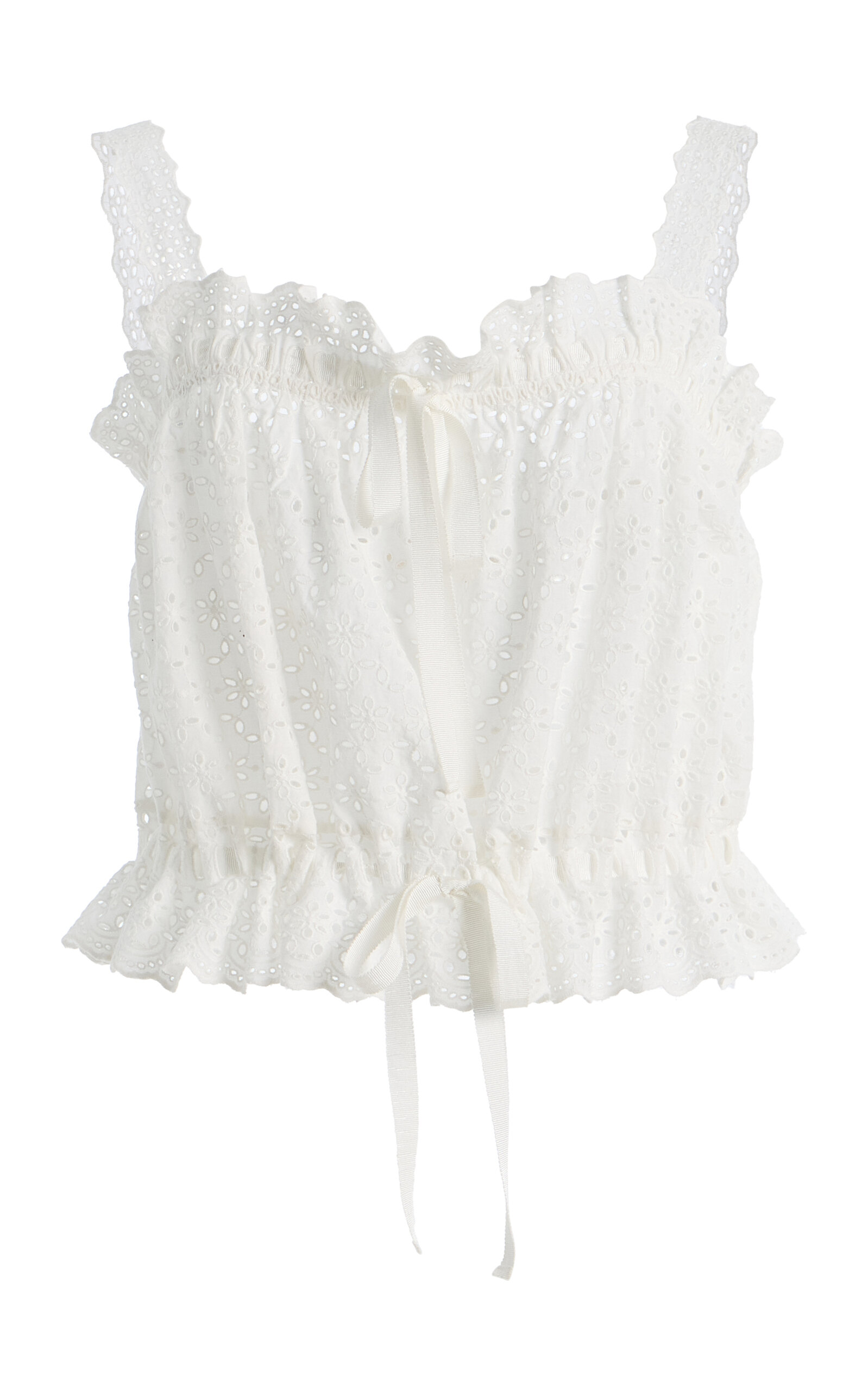 Ulla Johnson Isola Cotton Gathered Top