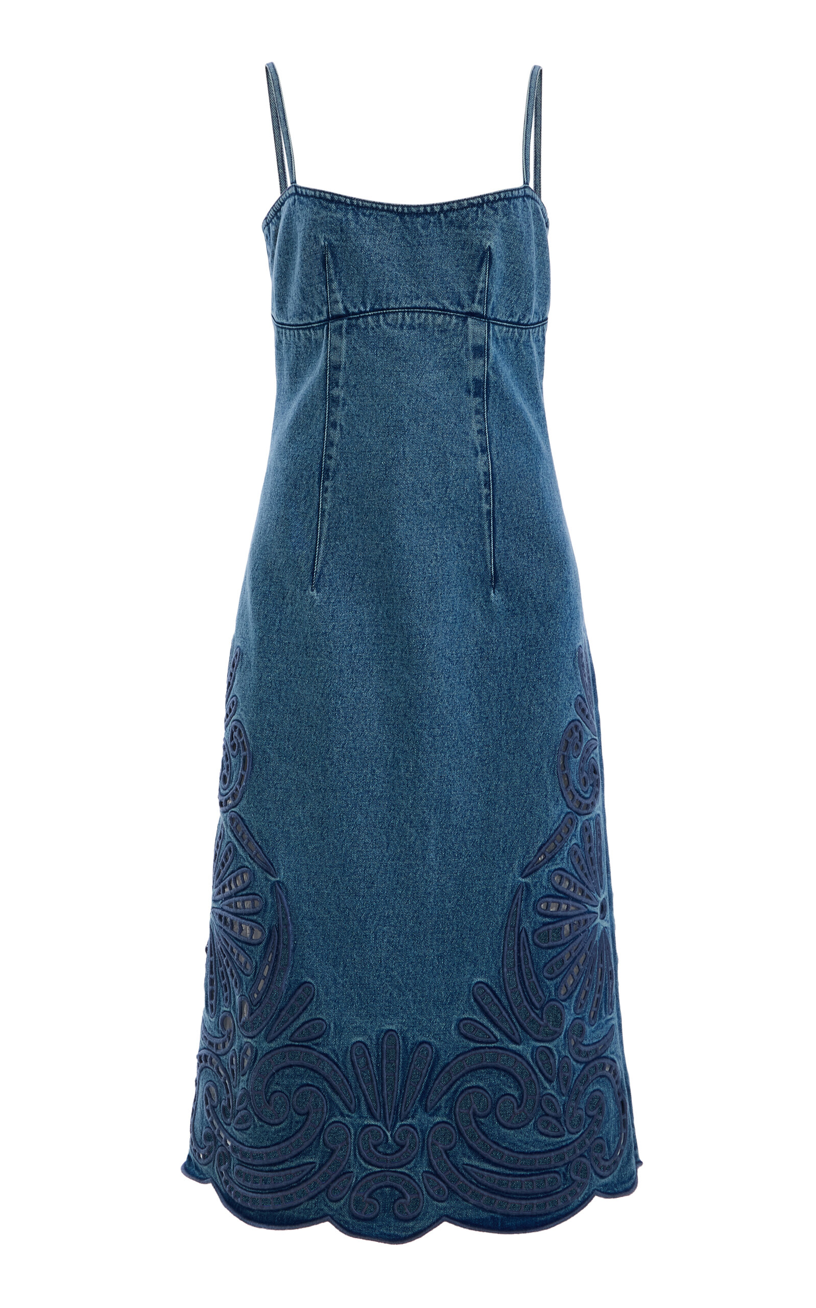 Ulla Johnson The Jane Eyelet Denim Dress