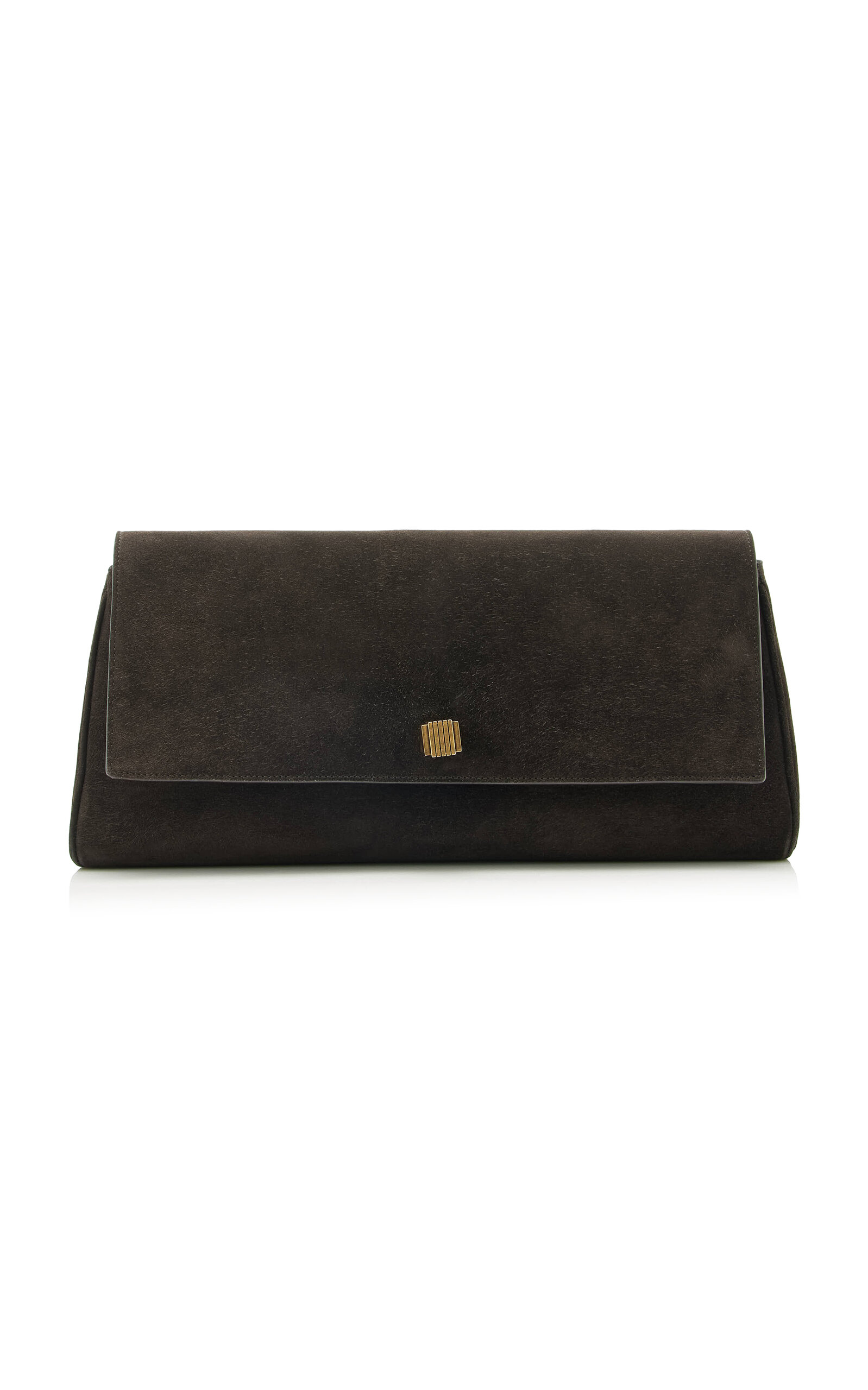 Khaite Audrey Suede Clutch - Moda Operandi