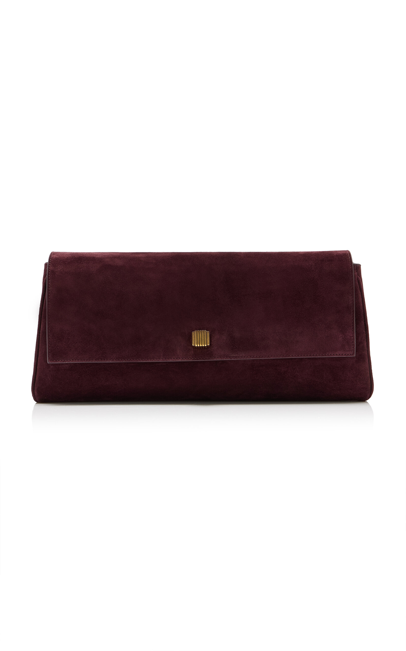 Khaite Audrey Suede Clutch - Moda Operandi